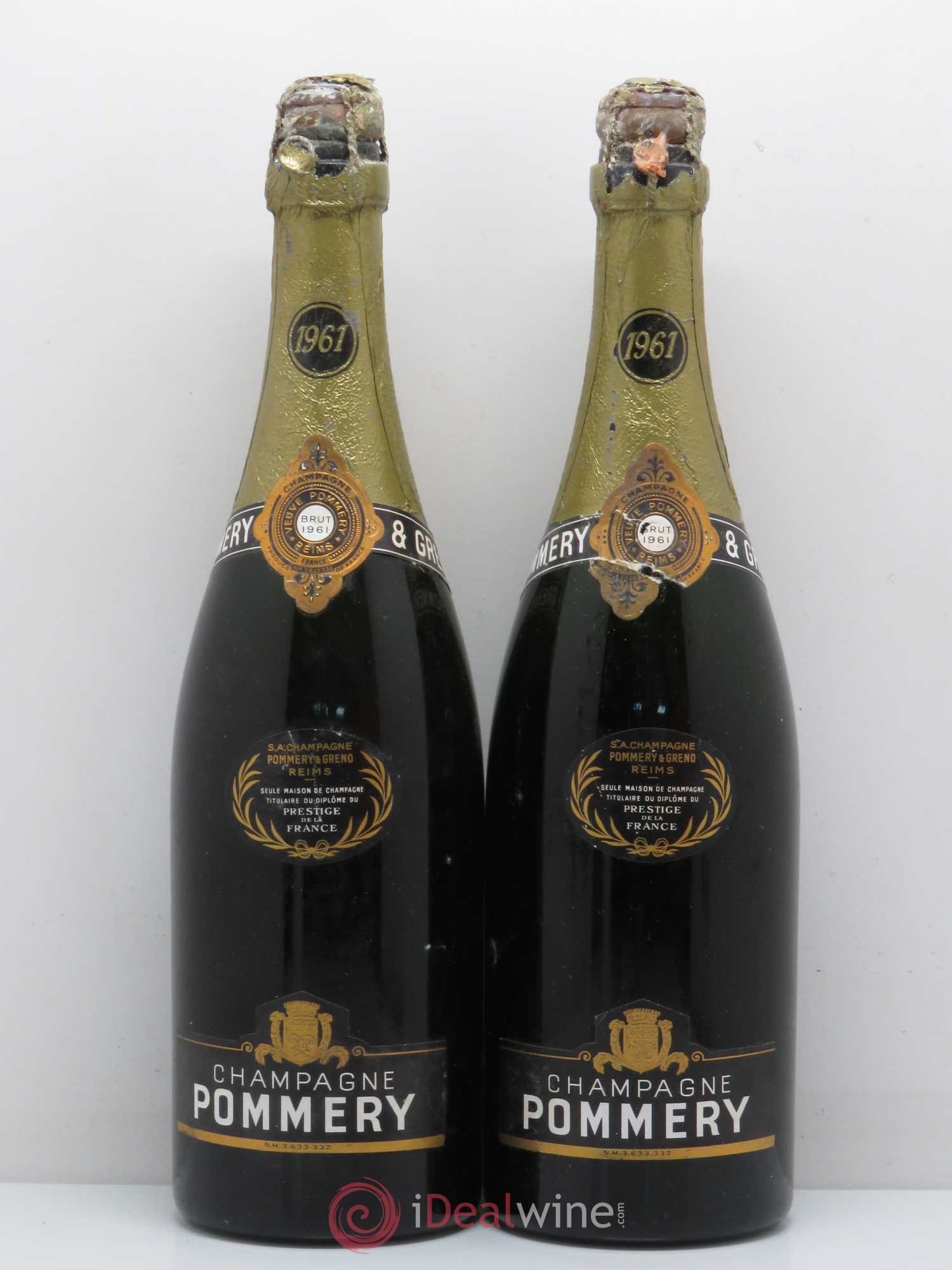 Brut Pommery 1961 - Lot de 2 bouteilles - 0