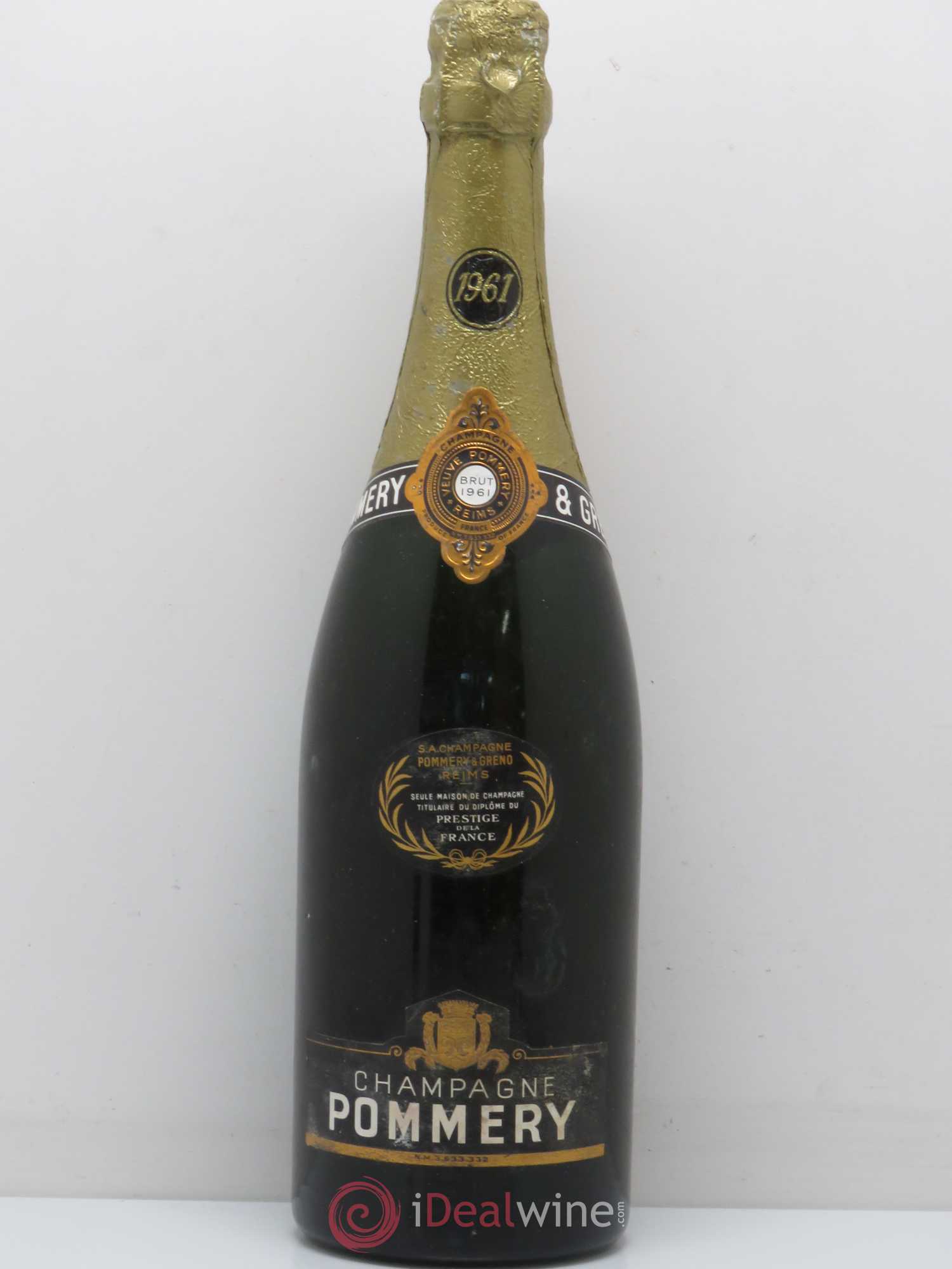 Brut Pommery 1961 - Lot de 1 bouteille - 0