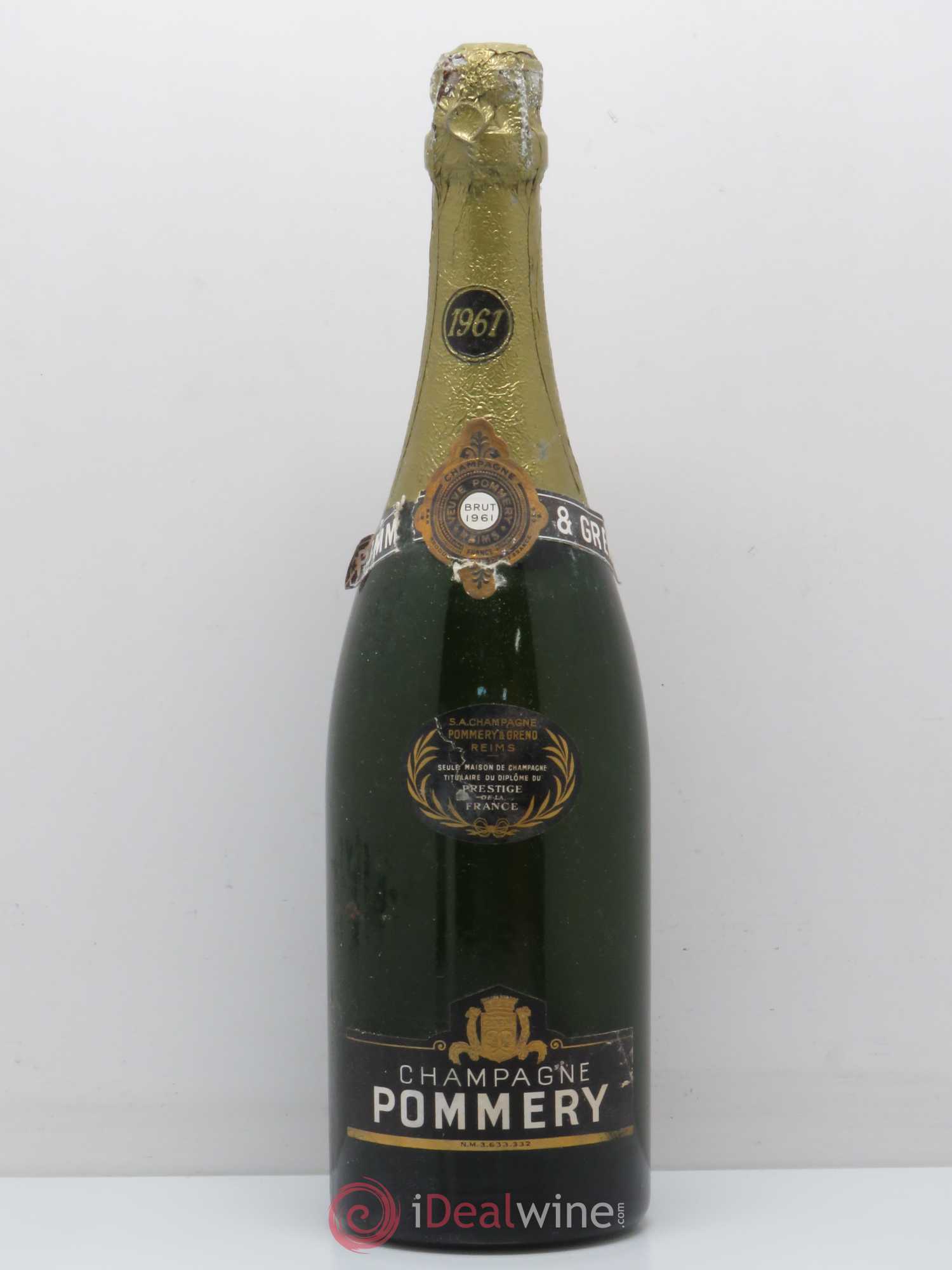 Brut Pommery 1961 - Lot de 1 bouteille - 0