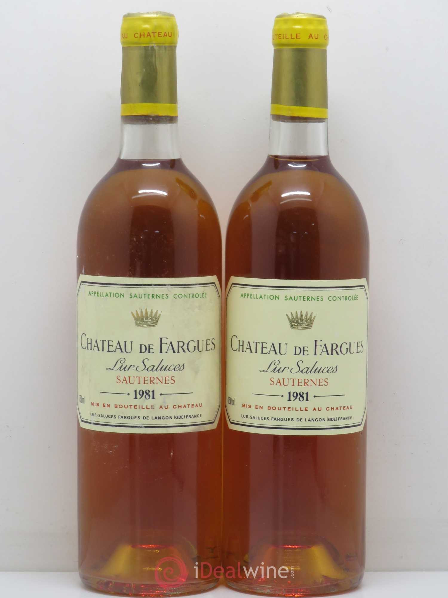 Château de Fargues 1981 - Lotto di 2 bottiglie - 0