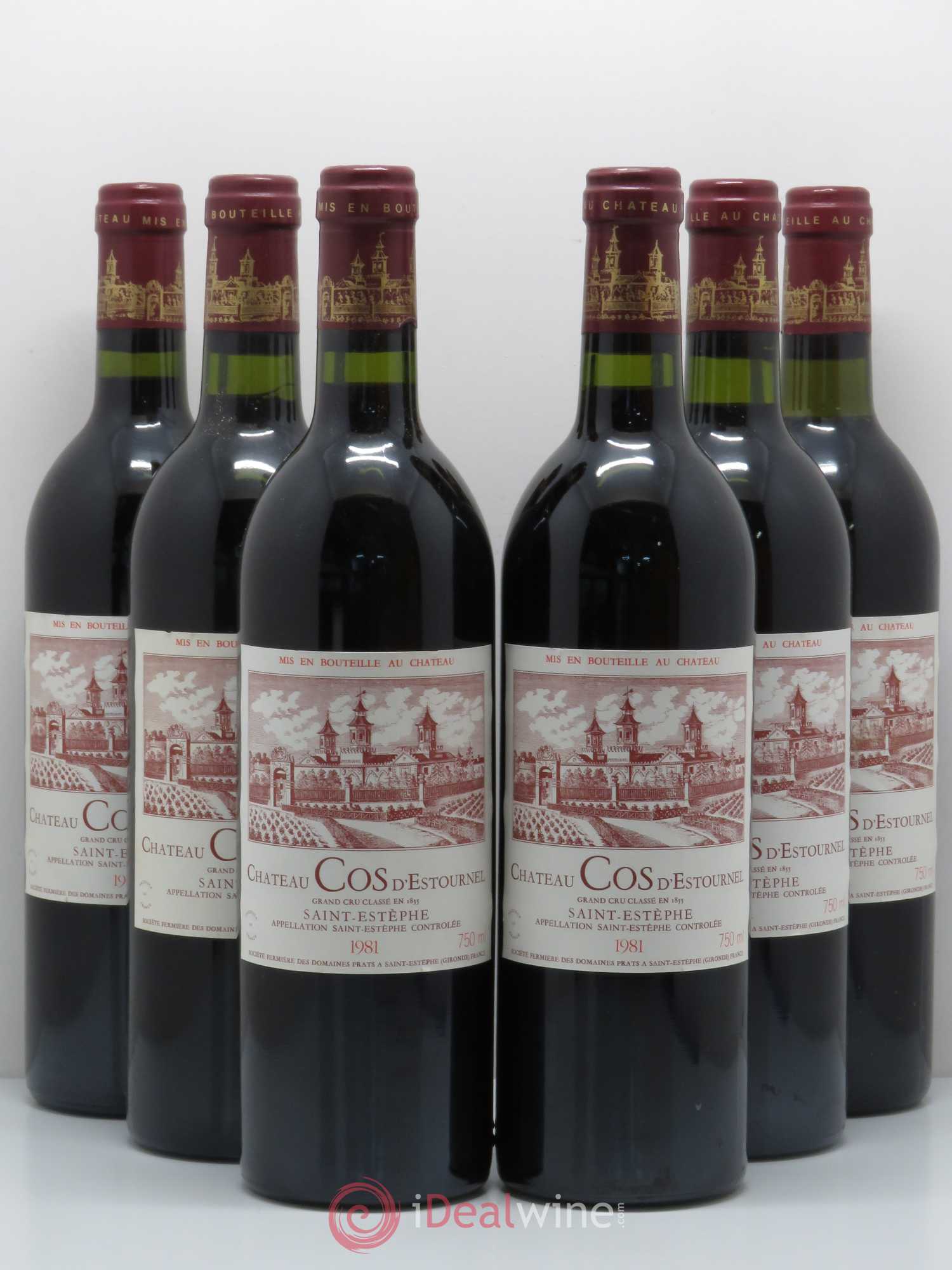 Cos d'Estournel 2ème Grand Cru Classé 1981 - Lot de 6 bouteilles - 0