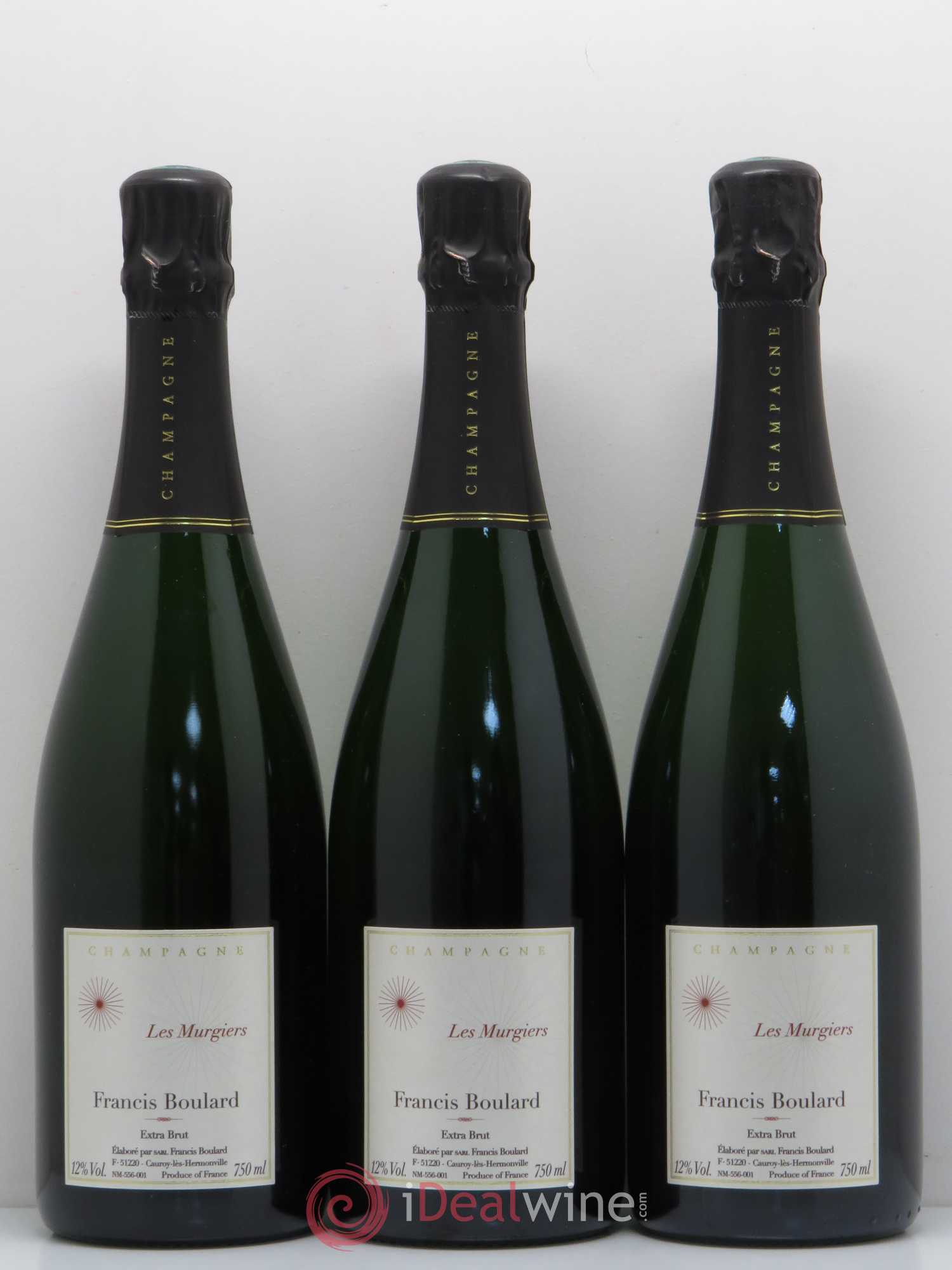Les Murgiers Blanc de Noirs Extra-Brut Francis Boulard - Lot de 3 bouteilles - 0
