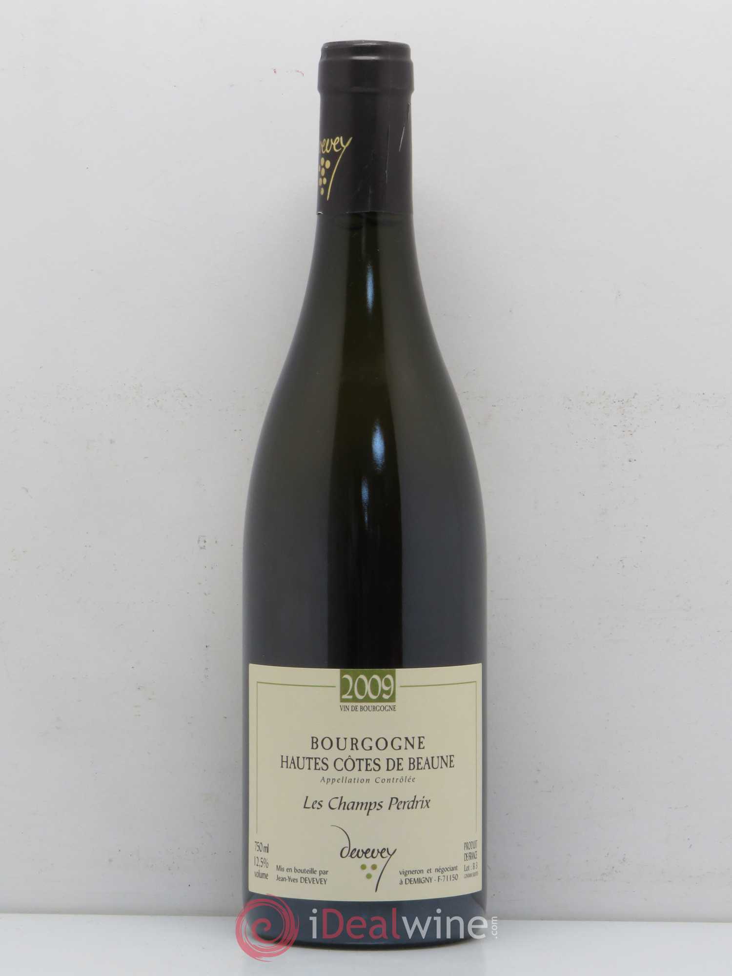 Hautes-Côtes de Beaune Les Champs Perdrix Jean-Yves Devevey (Domaine) 2009 - Lot de 1 bouteille - 0