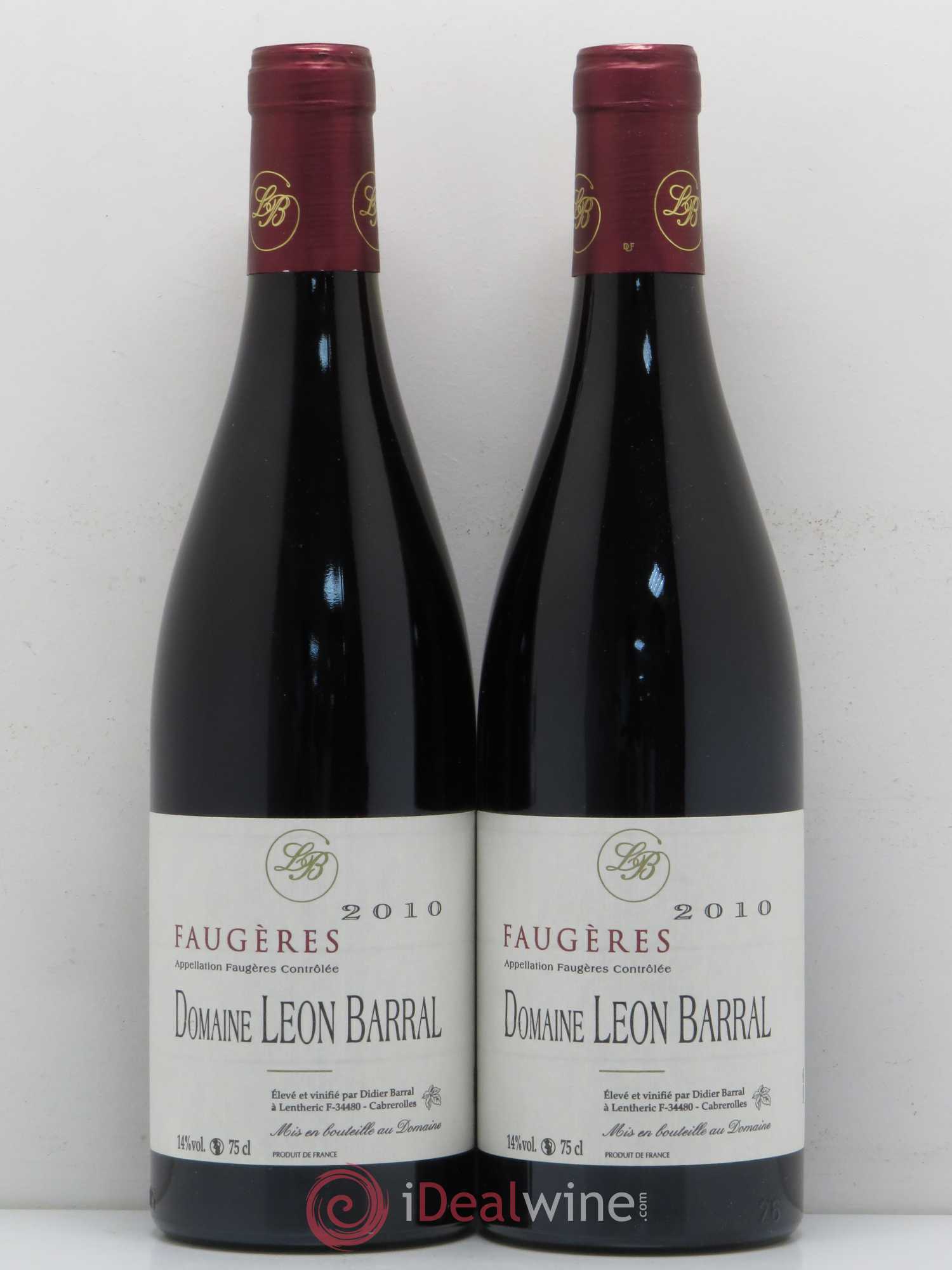 Faugères Domaine Léon Barral 2010 - Lot de 5 bouteilles - 2