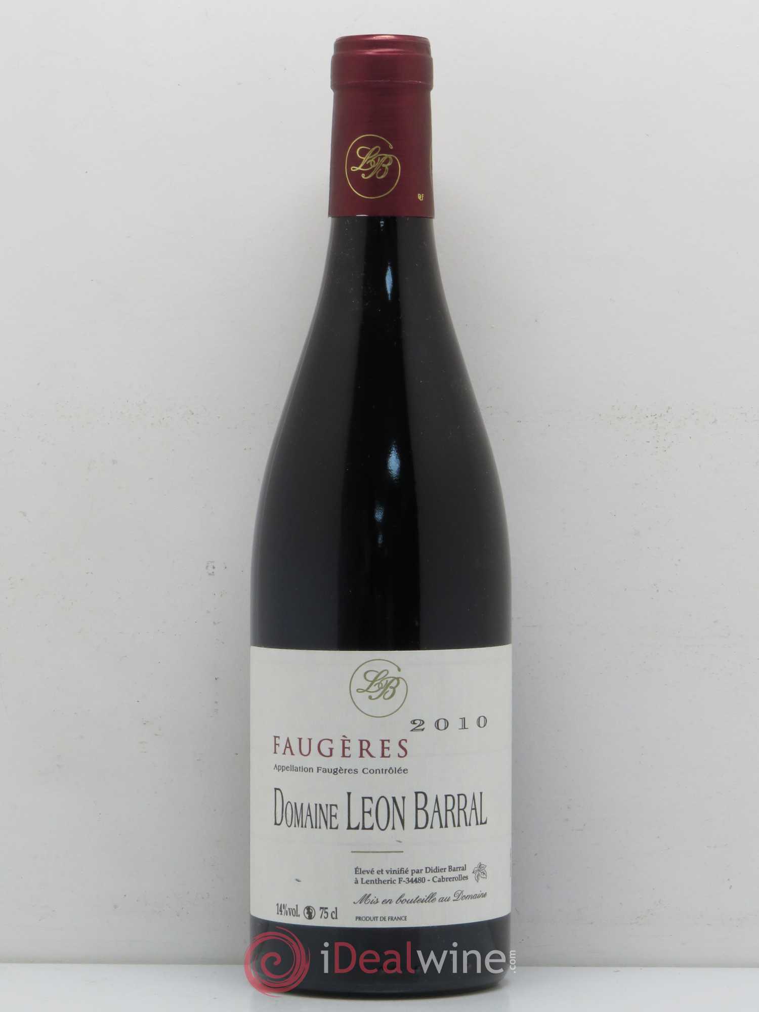 Faugères Domaine Léon Barral 2010 - Lot de 1 bouteille - 0