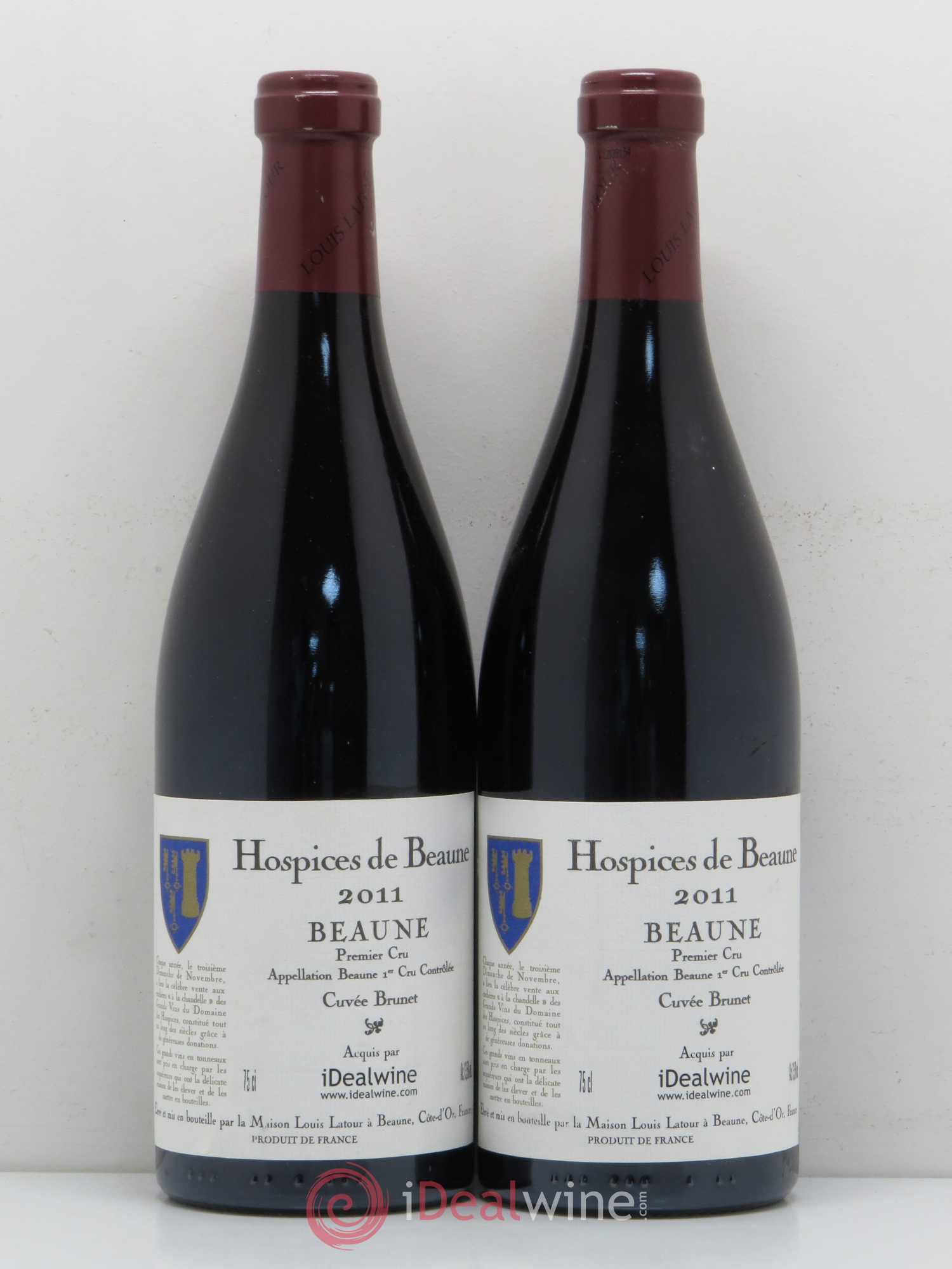 Beaune 1er Cru Cuvée Brunet Hospices de Beaune Maison Louis Latour 2011 - Posten von 2 Flaschen - 0