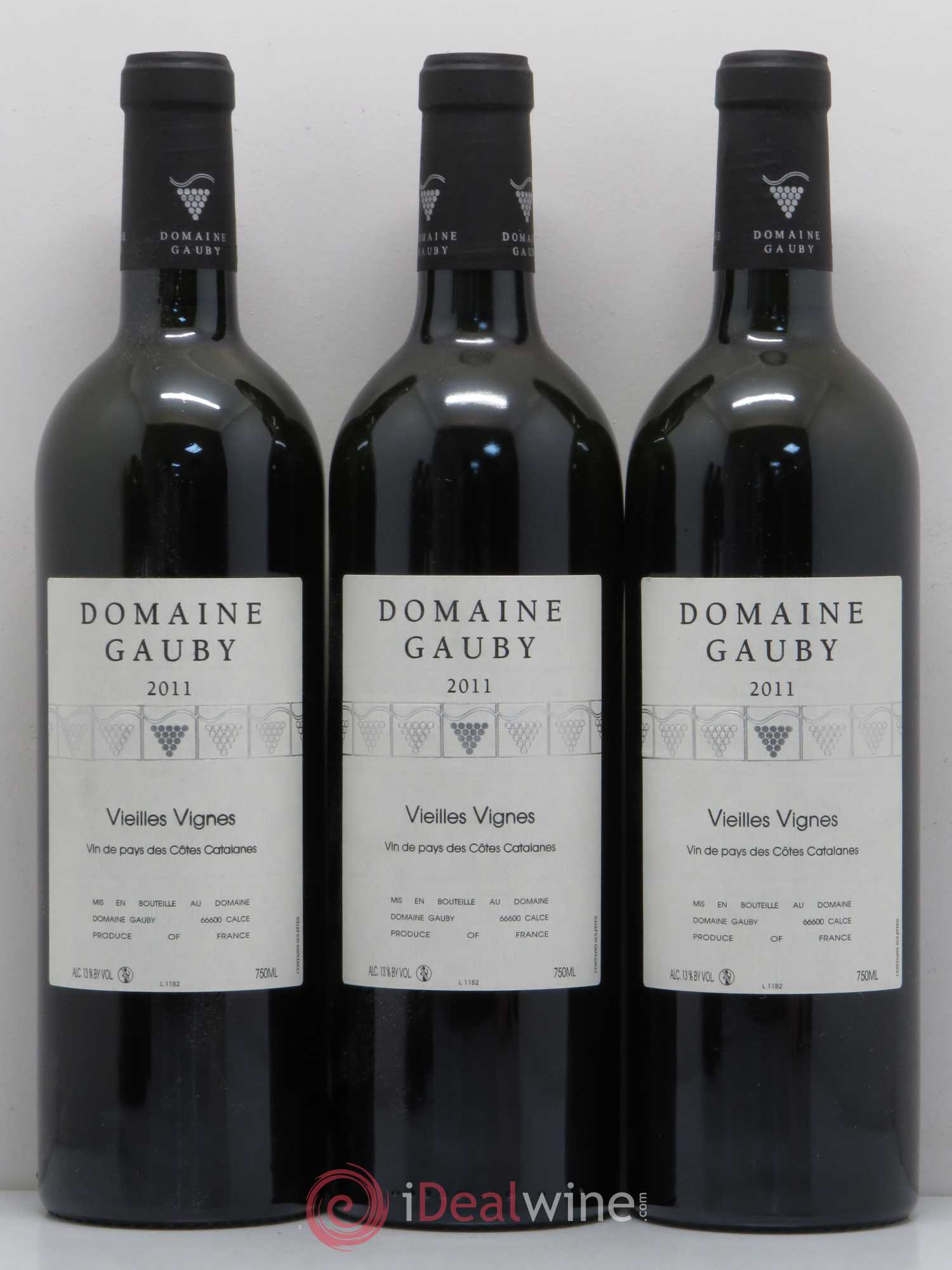 Côtes Catalanes Vieilles vignes Gauby (Domaine) 2011 - Lot de 5 bouteilles - 1