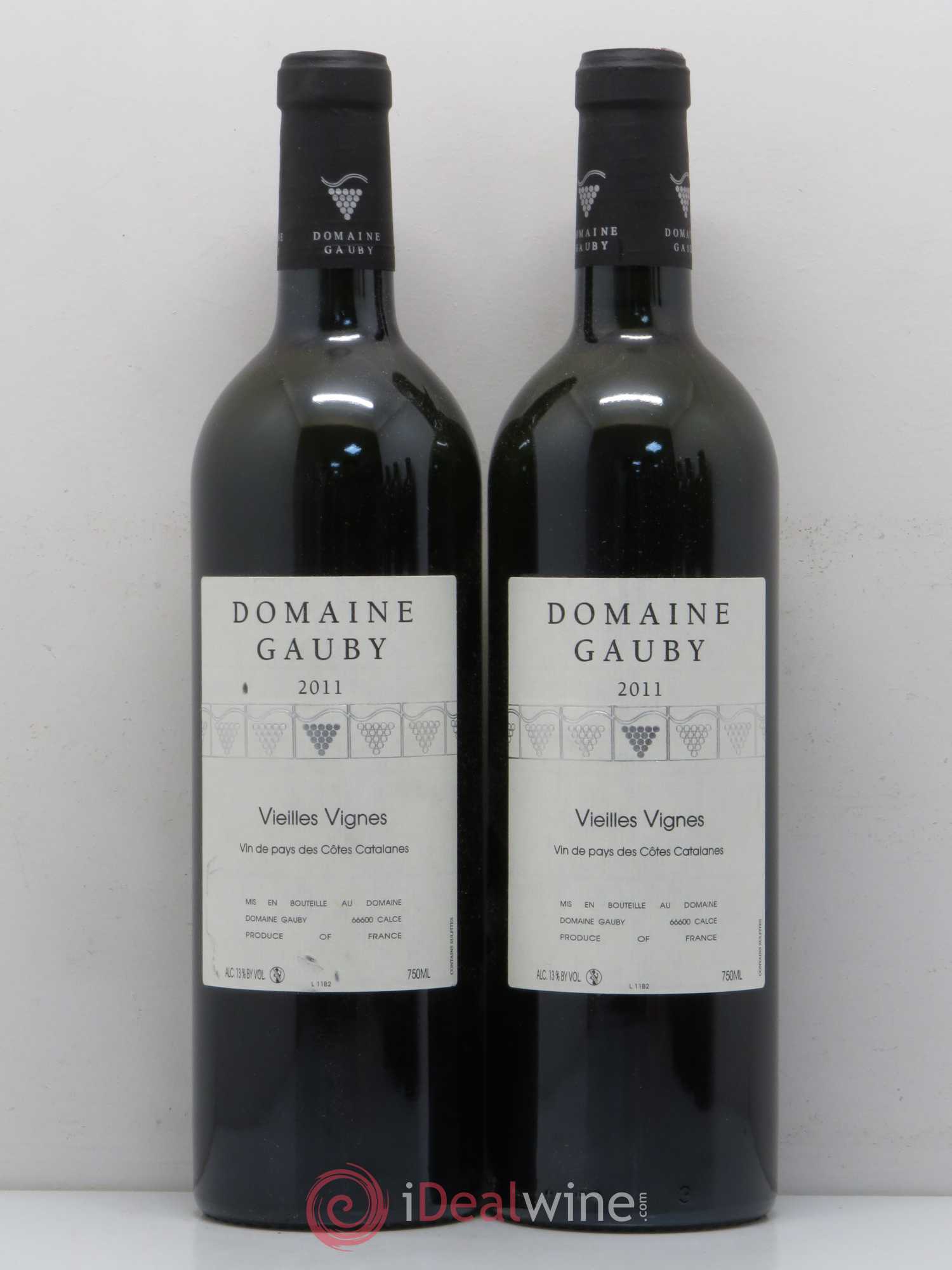 Côtes Catalanes Vieilles vignes Gauby (Domaine) 2011 - Lot de 5 bouteilles - 2