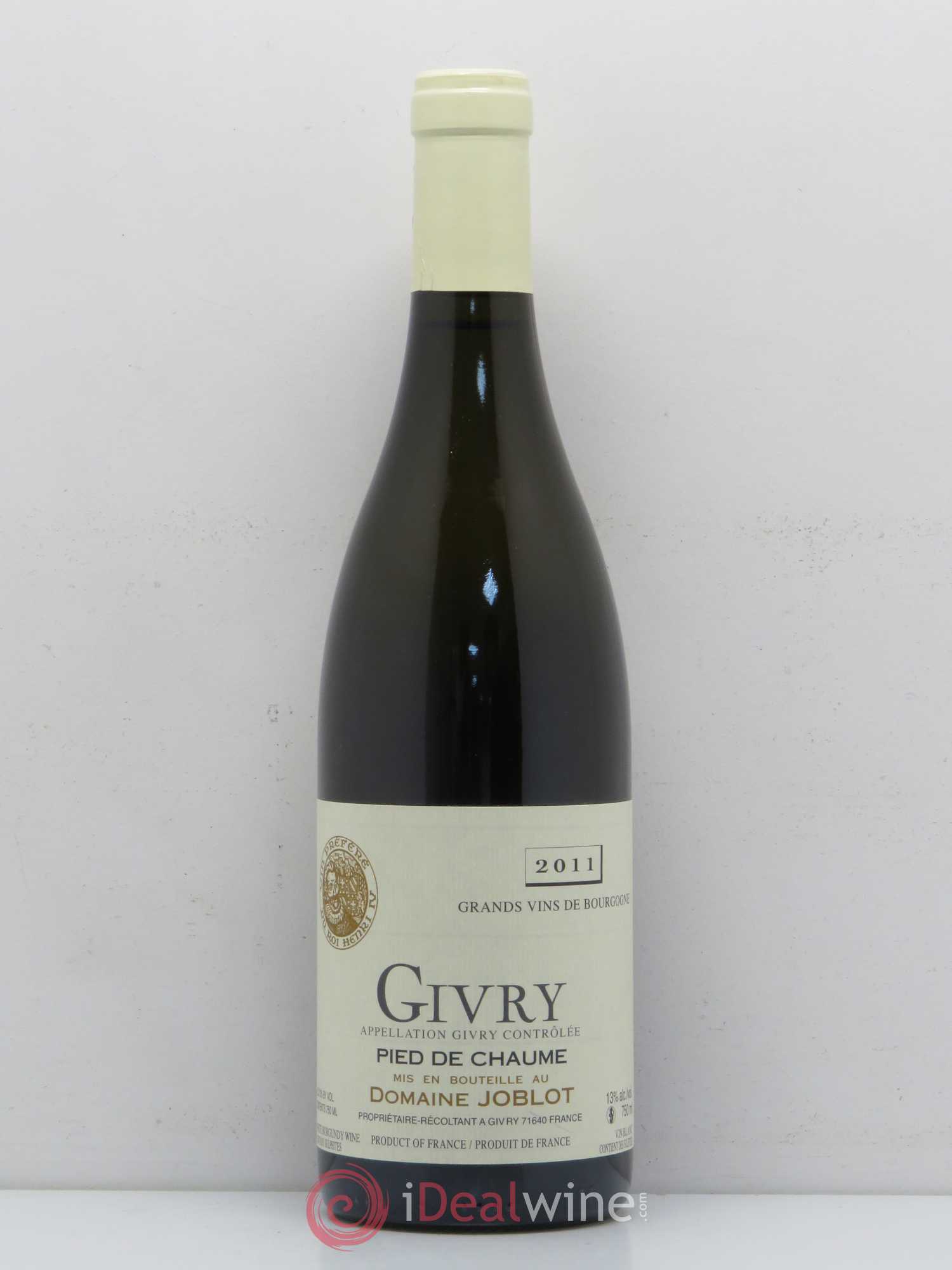 Givry Pied de Chaume Joblot (Domaine) 2011 - Lot de 1 bouteille - 0