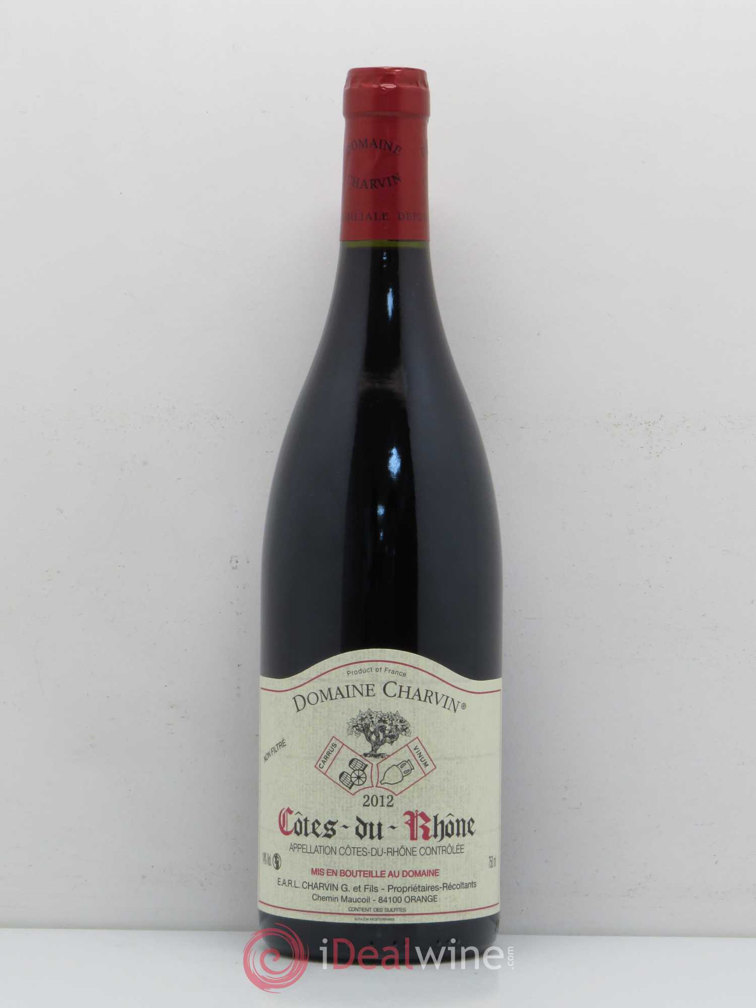 Côtes-du-Rhône Charvin (Domaine) 2012 - Lot de 1 bouteille - 0