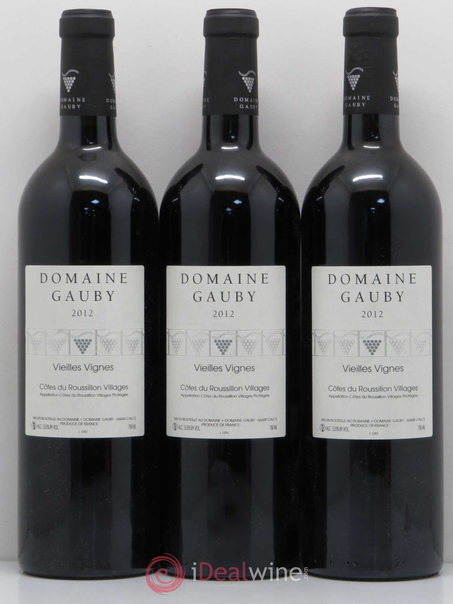 Côtes du Roussillon Villages Vieilles vignes Gauby (Domaine) 2012 - Lot de 3 bouteilles - 0