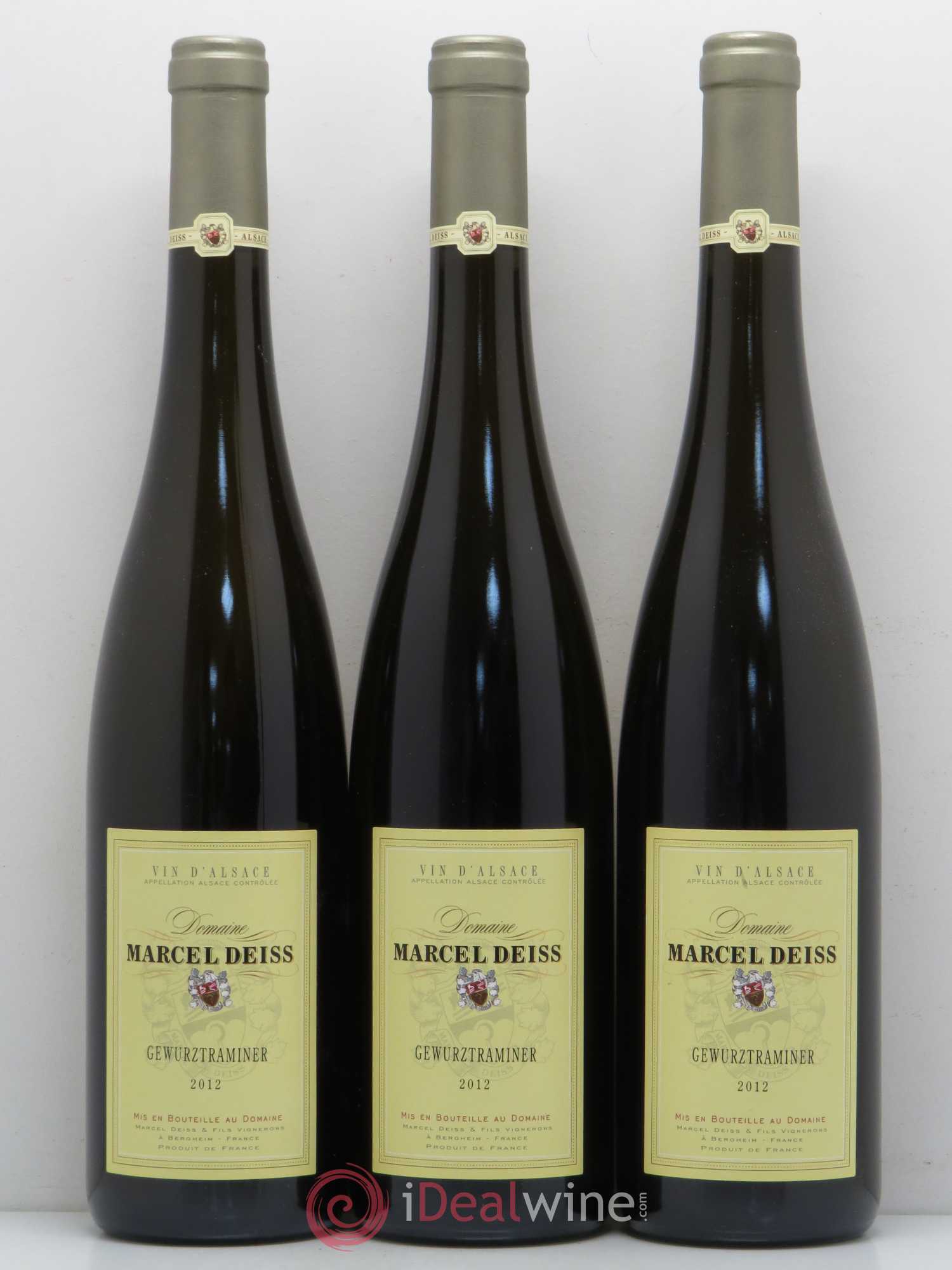 Alsace Gewurztraminer Marcel Deiss (Domaine) 2012 - Lot de 3 bouteilles - 0