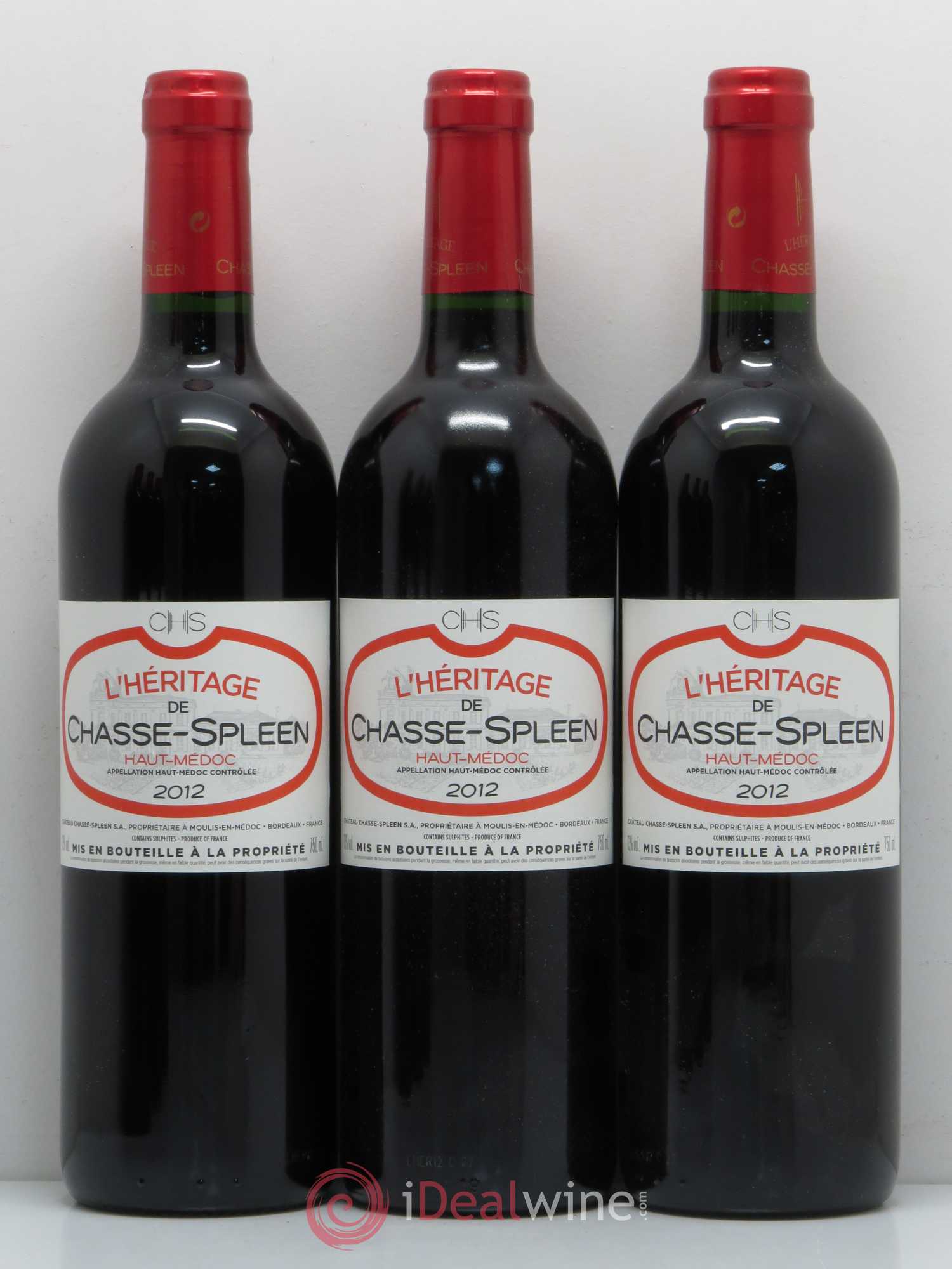 Héritage (Ermitage) de Chasse Spleen 2012 - Lot de 6 bouteilles - 1