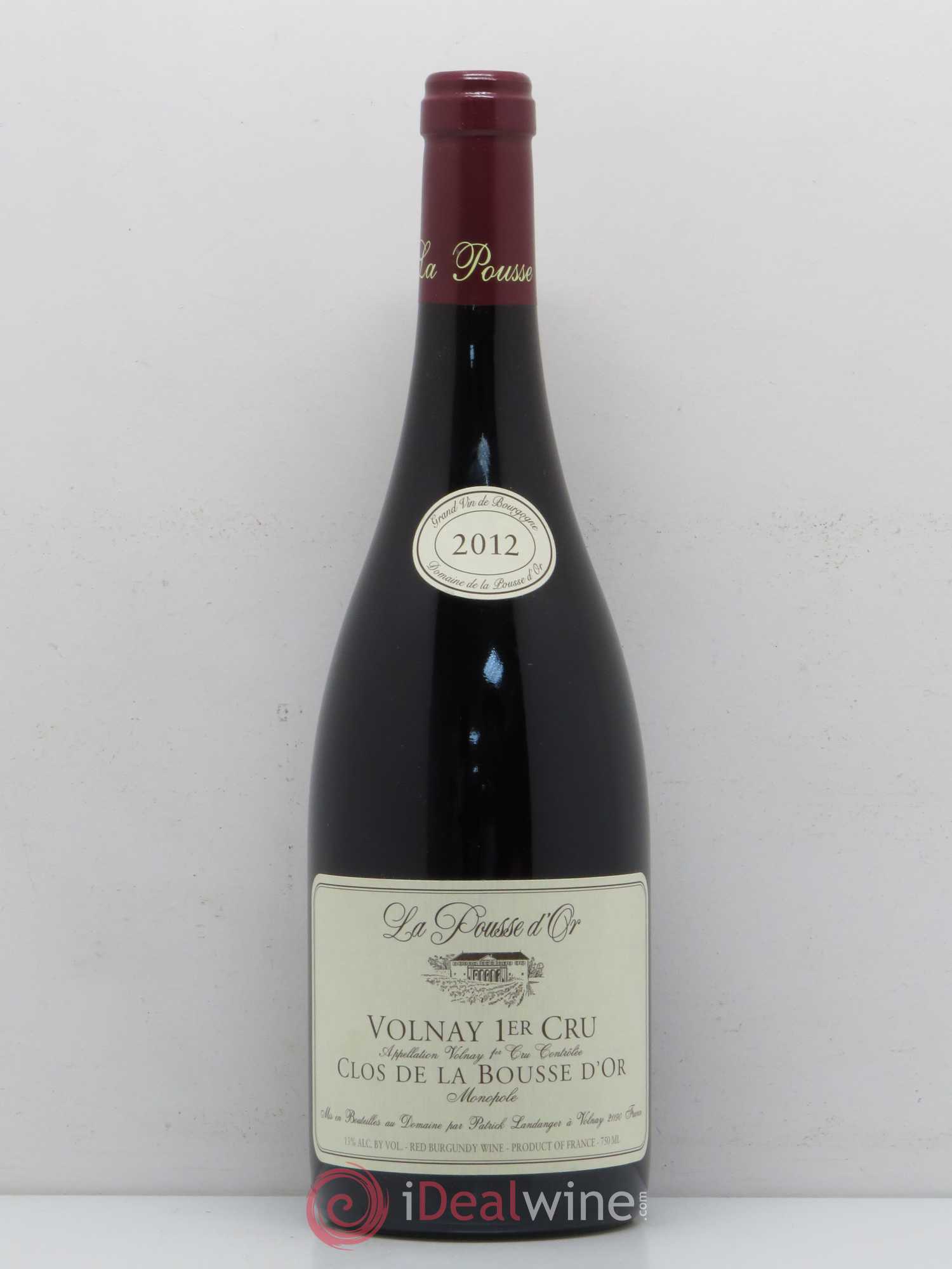 Volnay 1er Cru Clos de la Bousse d'Or La Pousse d'Or (Domaine de) 2012 - Lot de 1 bouteille - 0