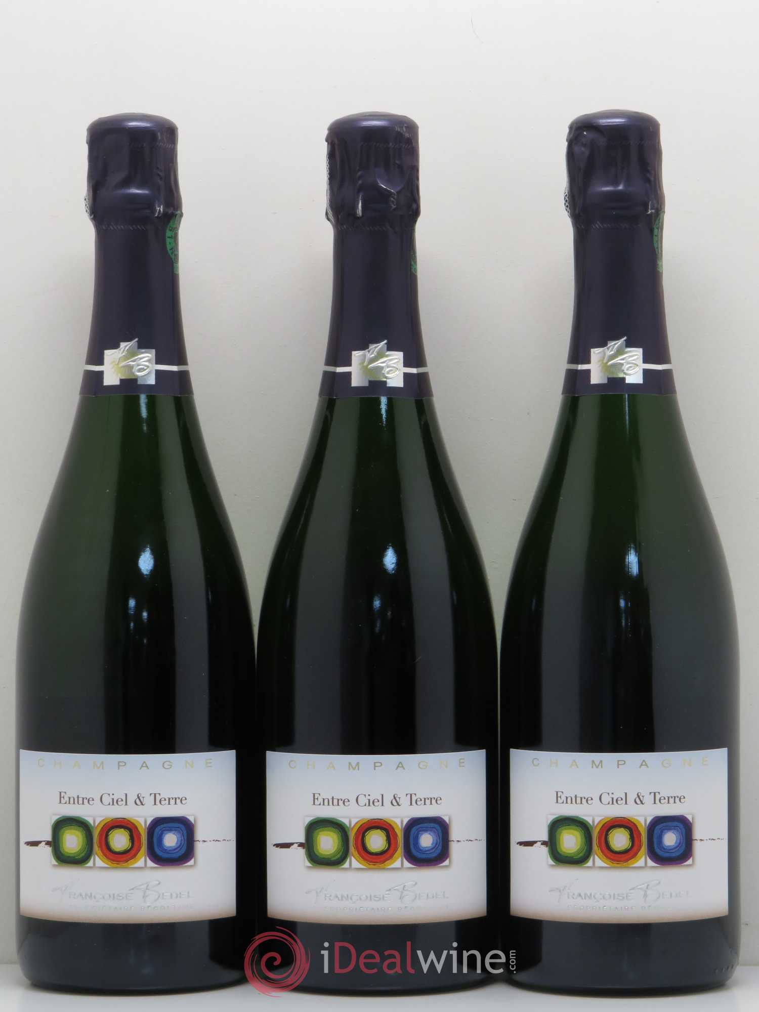 Entre Ciel et Terre Extra-Brut Françoise Bedel et Fils - Lot de 3 bouteilles - 0
