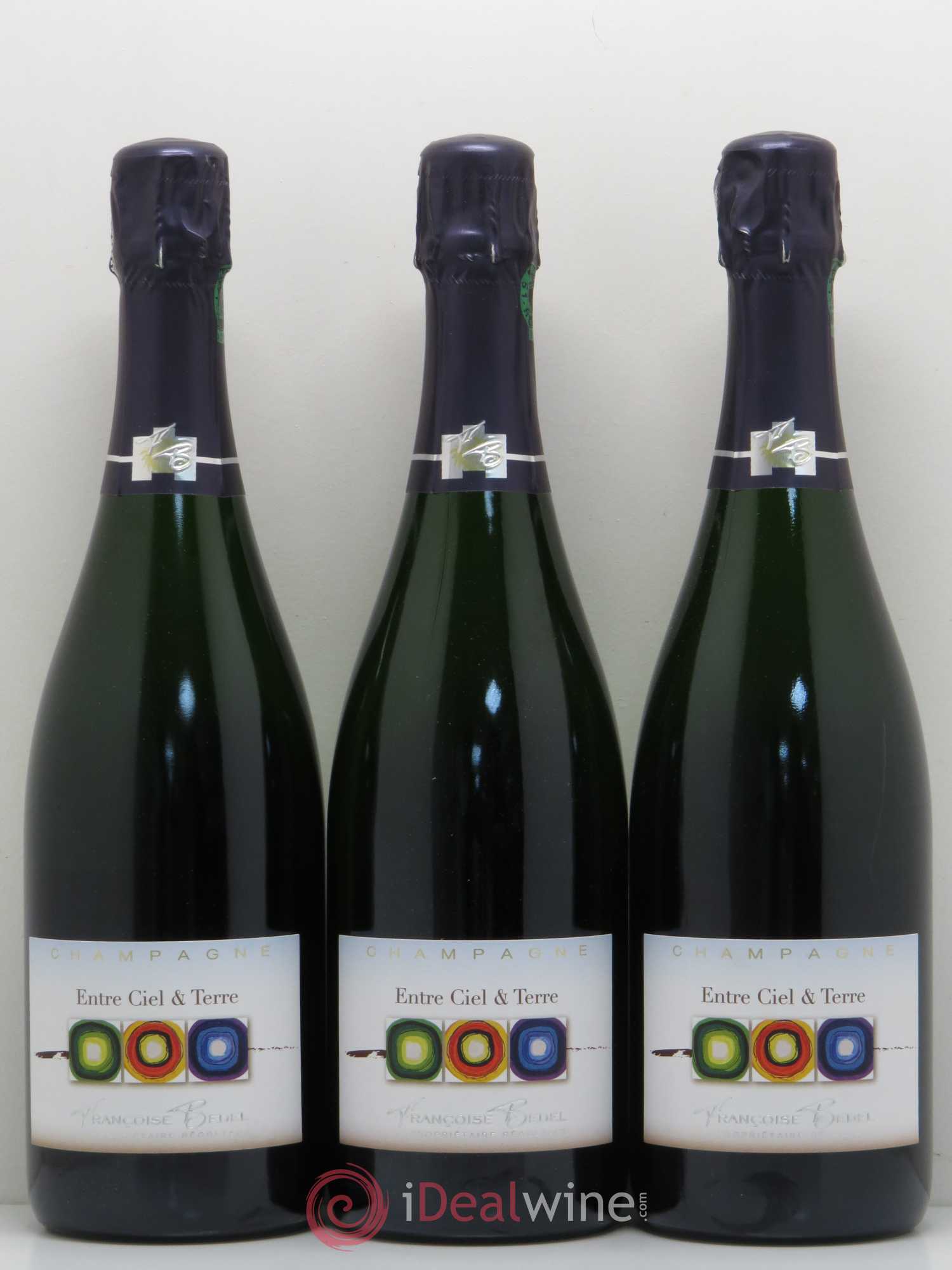 Entre Ciel et Terre Extra-Brut Françoise Bedel et Fils - Lot de 3 bouteilles - 0