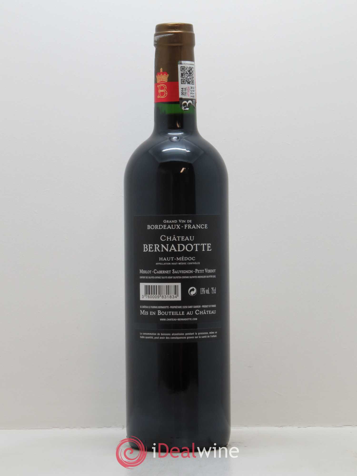 Château Bernadotte 2014 - Lot de 1 bouteille - 1