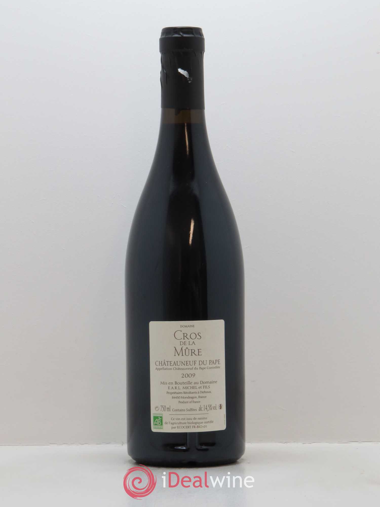 Châteauneuf-du-Pape Domaine Cros de la Mûre 2009 - Lot de 1 bouteille - 1