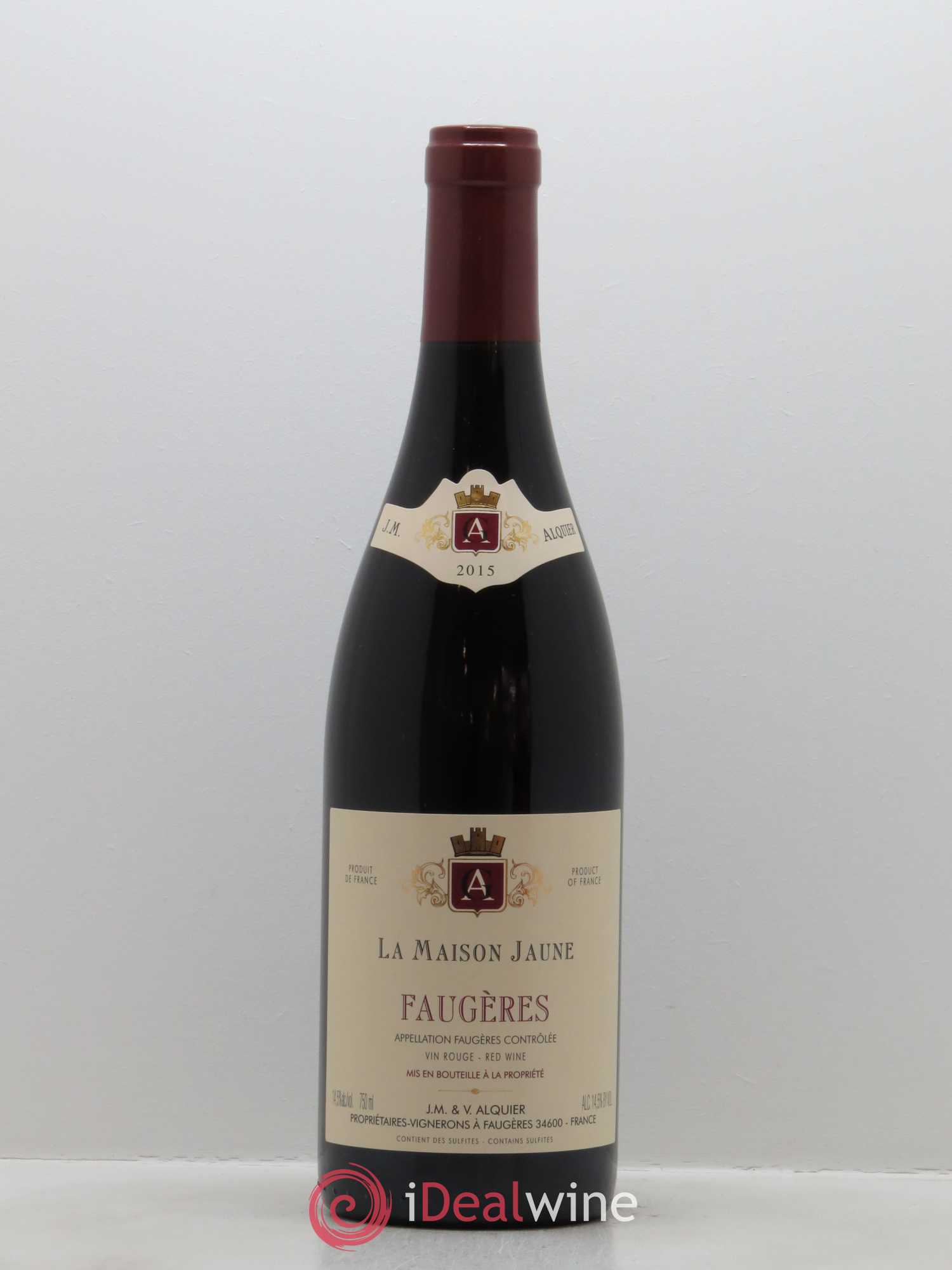 Faugères La Maison Jaune Jean-Michel Alquier 2015 - Lot de 1 bouteille - 0