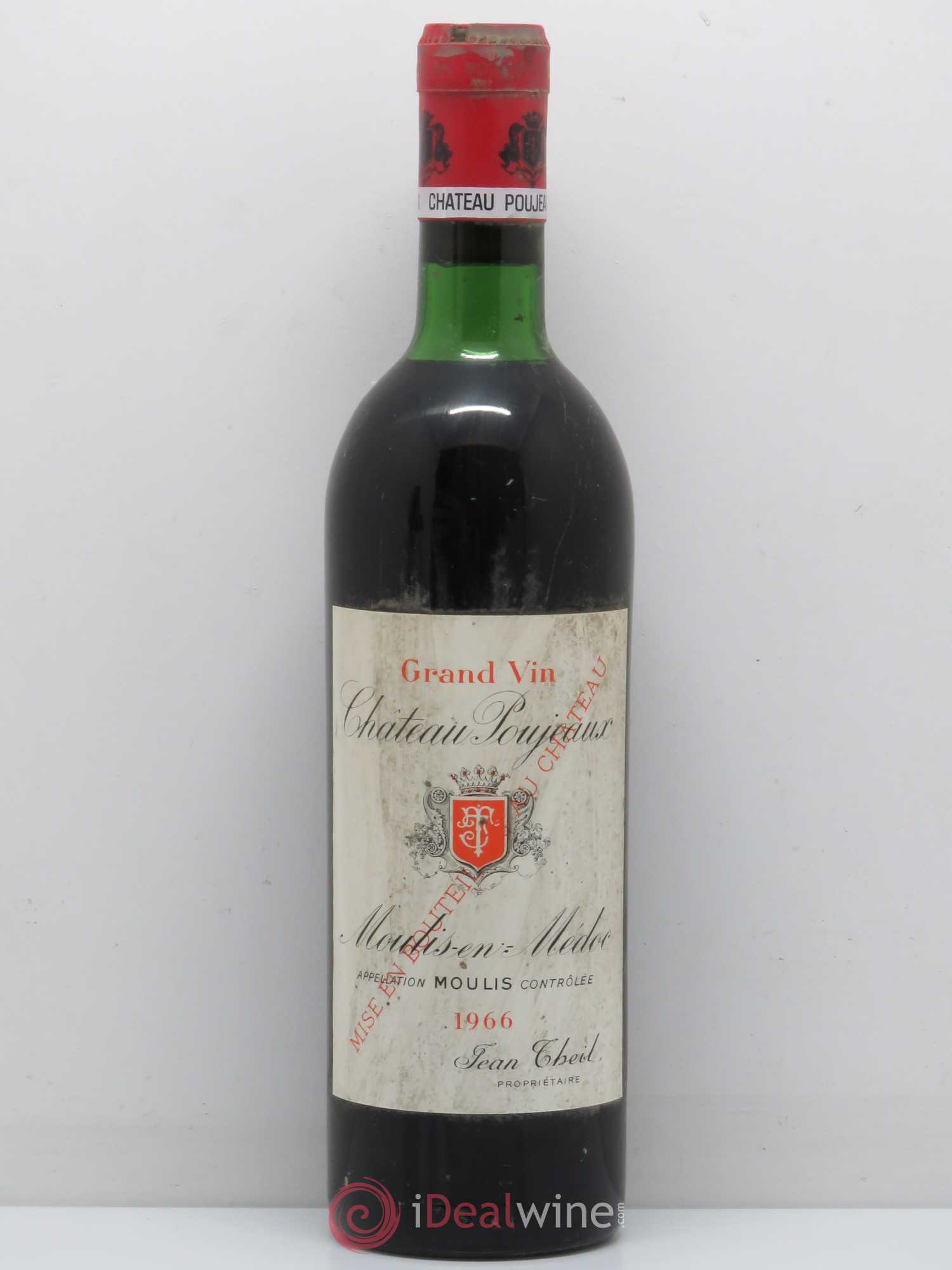 Château Poujeaux 1966 - Lot de 1 bouteille - 0