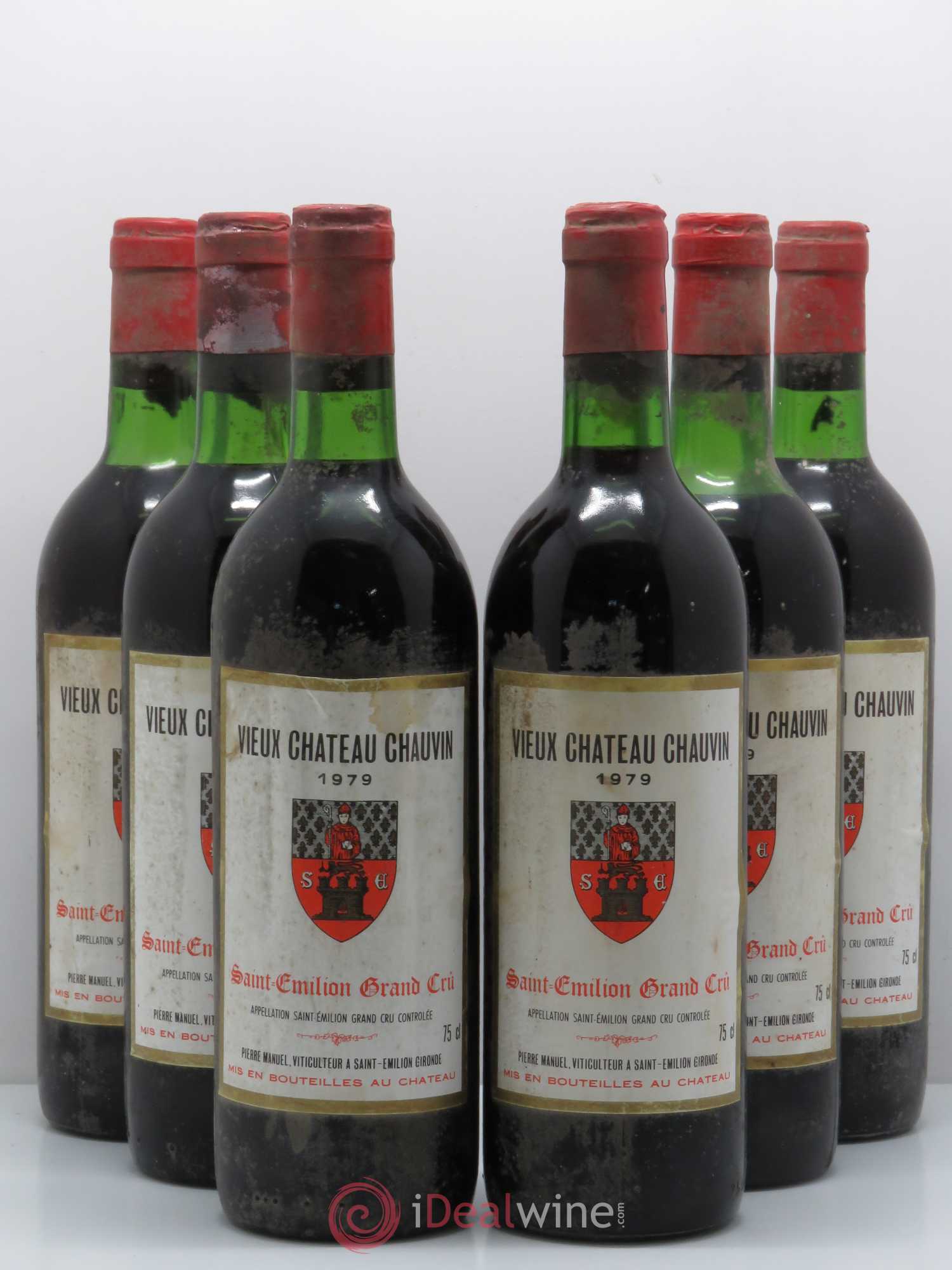 Saint-Émilion Vieux Château Chauvin 1979 - Lot de 6 bouteilles - 0