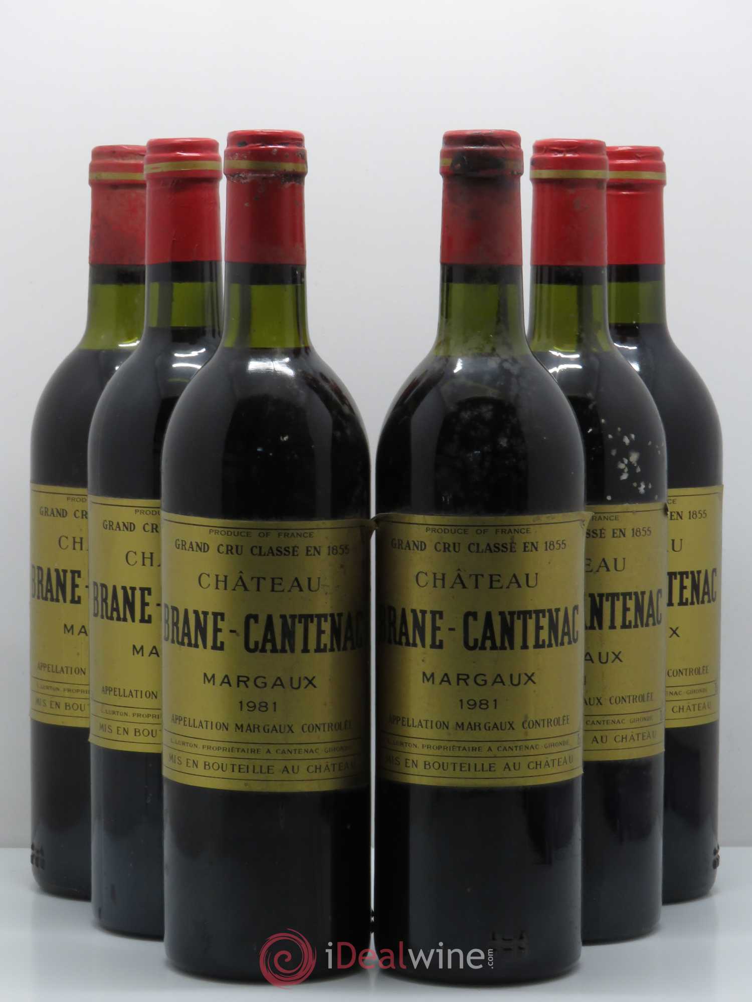 Château Brane Cantenac 2ème Grand Cru Classé 1981 - Lot de 6 bouteilles - 0