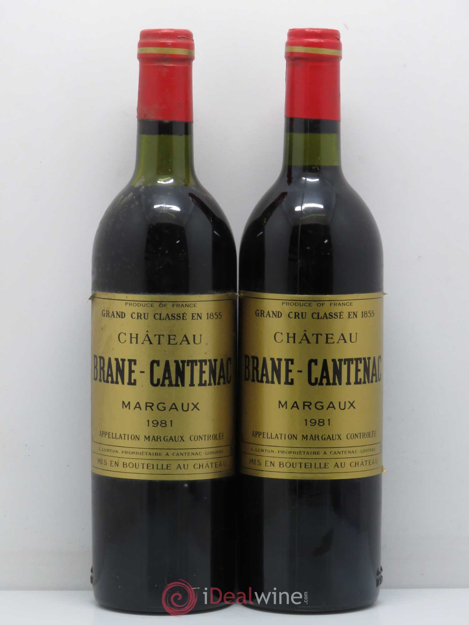 Château Brane Cantenac 2ème Grand Cru Classé 1981 - Lotto di 2 bottiglie - 0