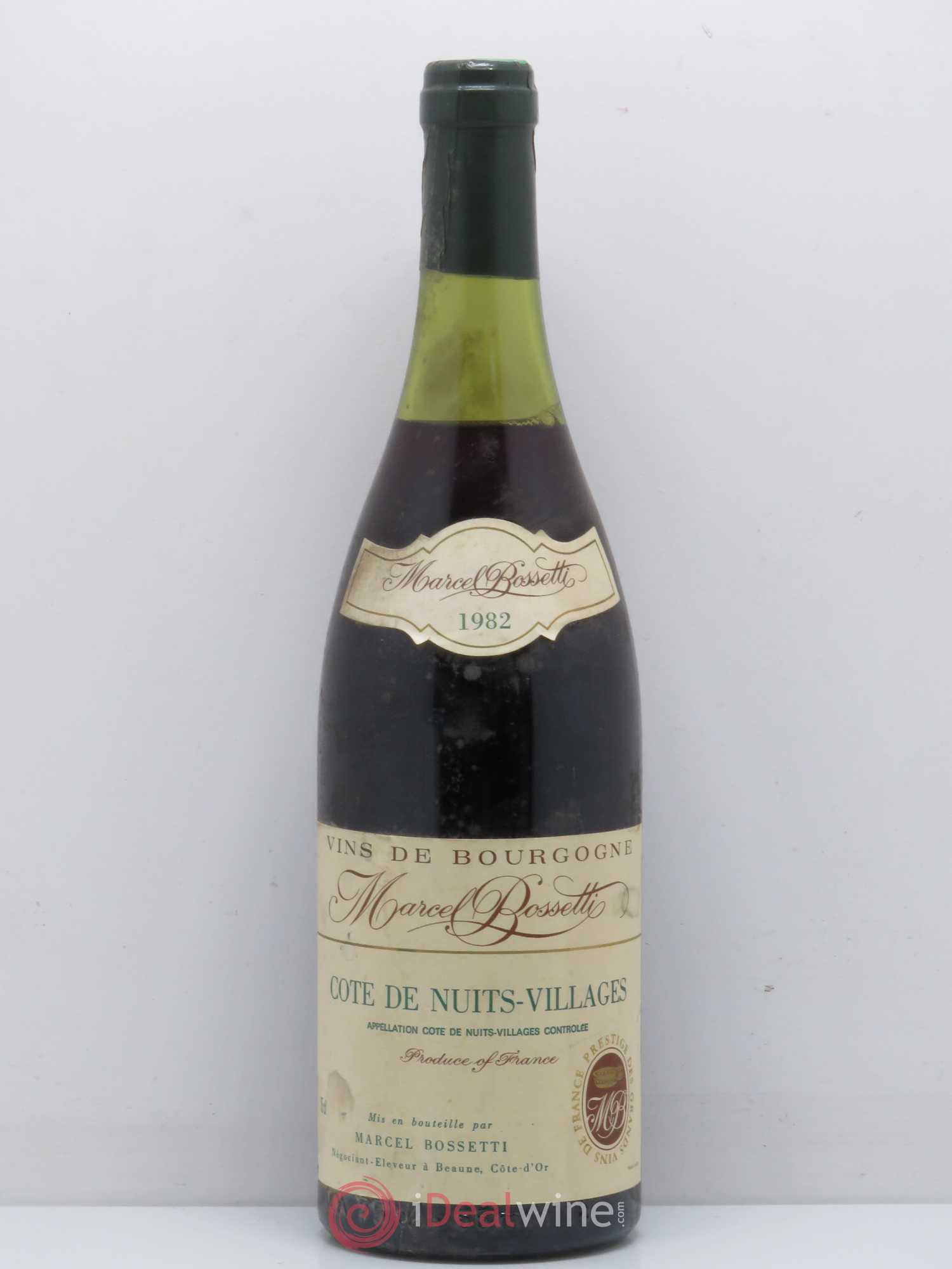 Côte de Nuits-Villages Marcel Bosseti (sans prix de réserve) 1982 - Posten von 1 Flasche - 0