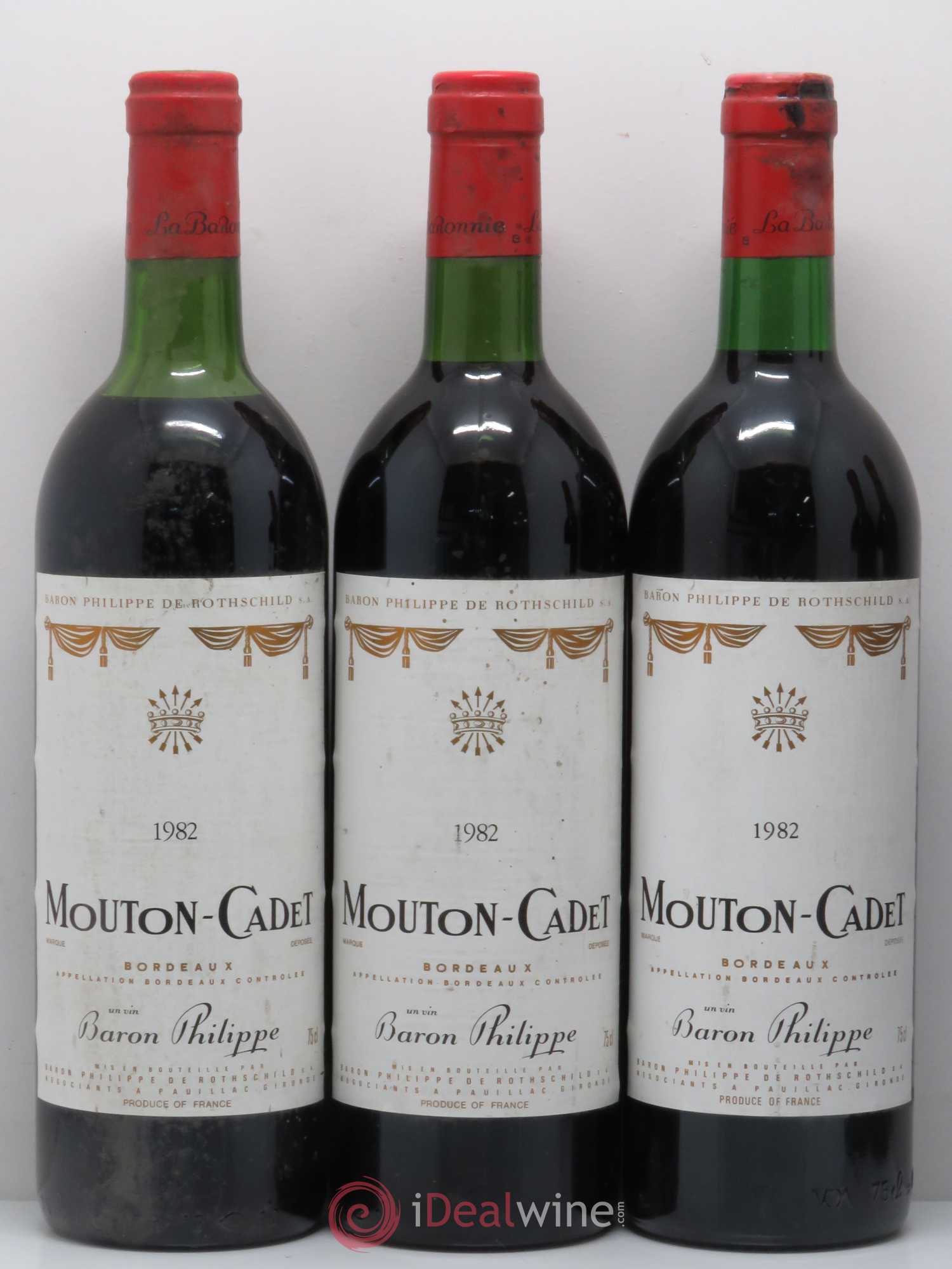 Château Mouton Cadet 1982 - Lot de 5 bouteilles - 1