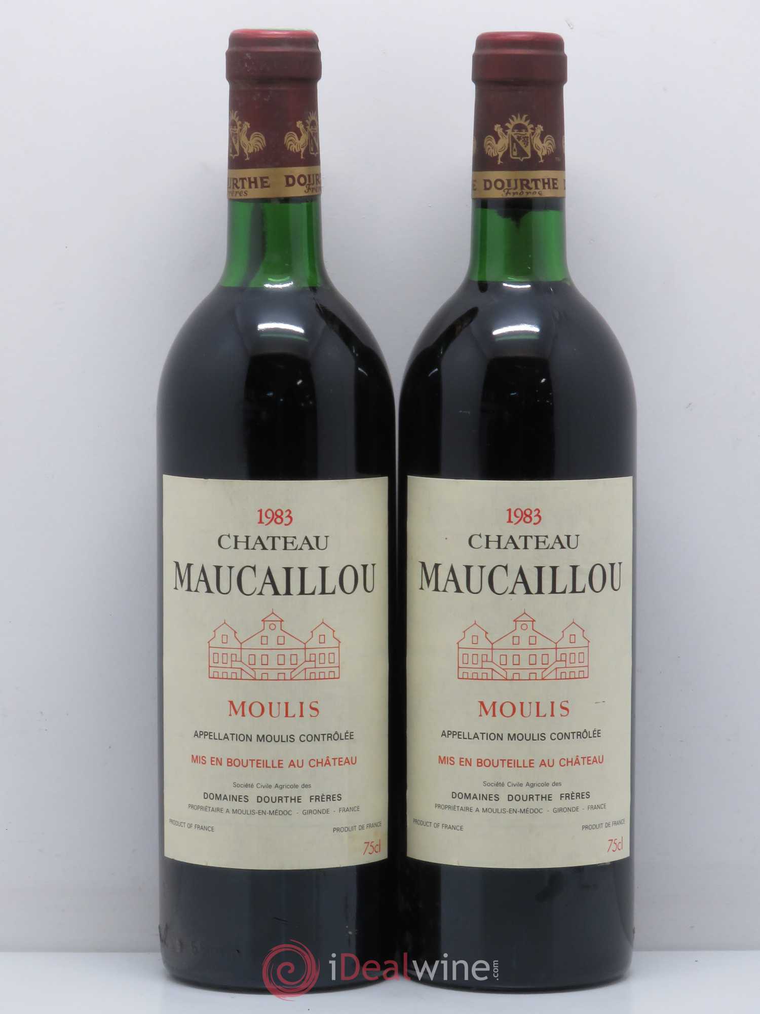 Château Maucaillou 1983 - Lot de 2 bouteilles - 0