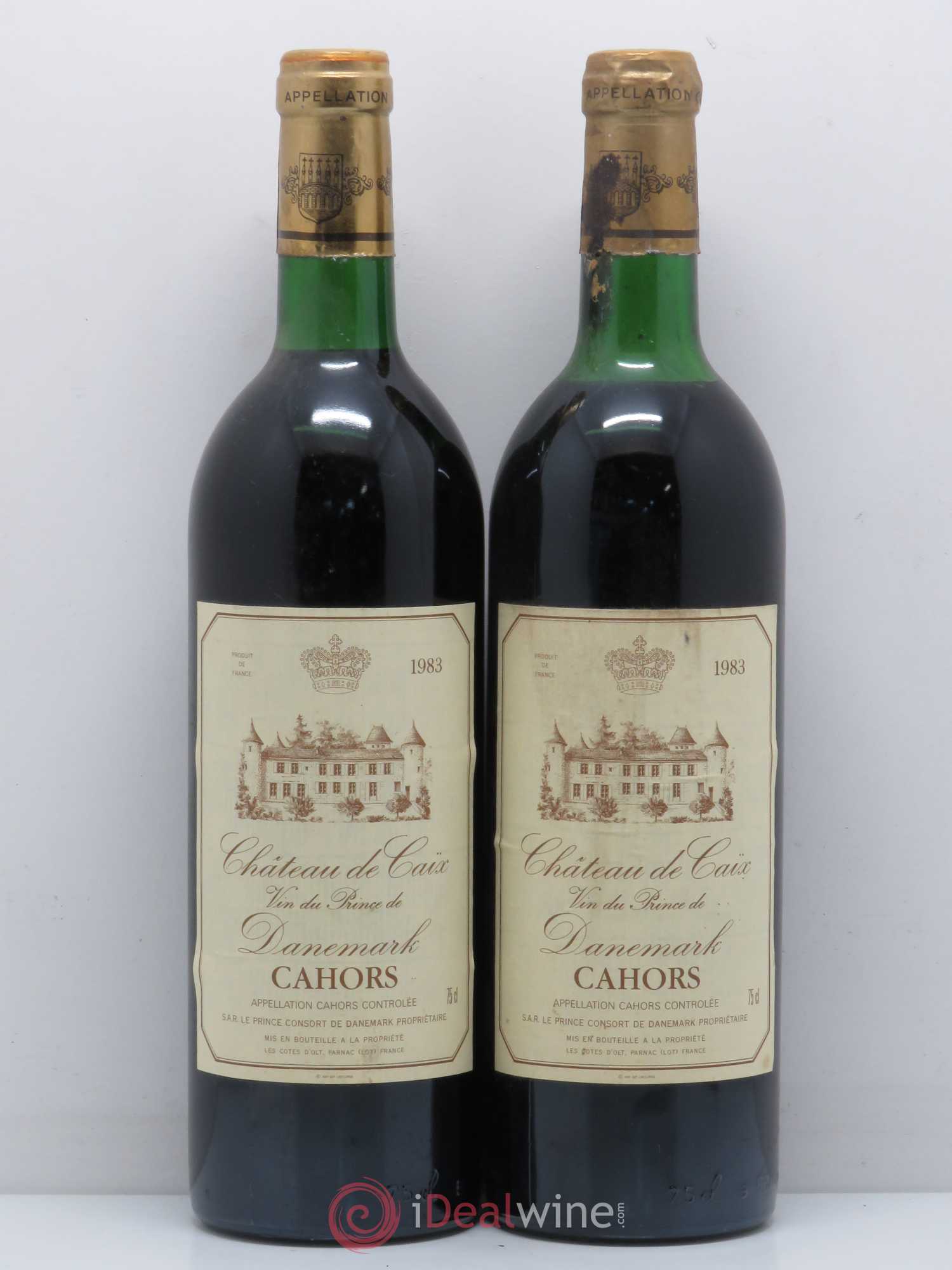 Cahors Château de Caïx  1983 - Lot de 5 bouteilles - 2