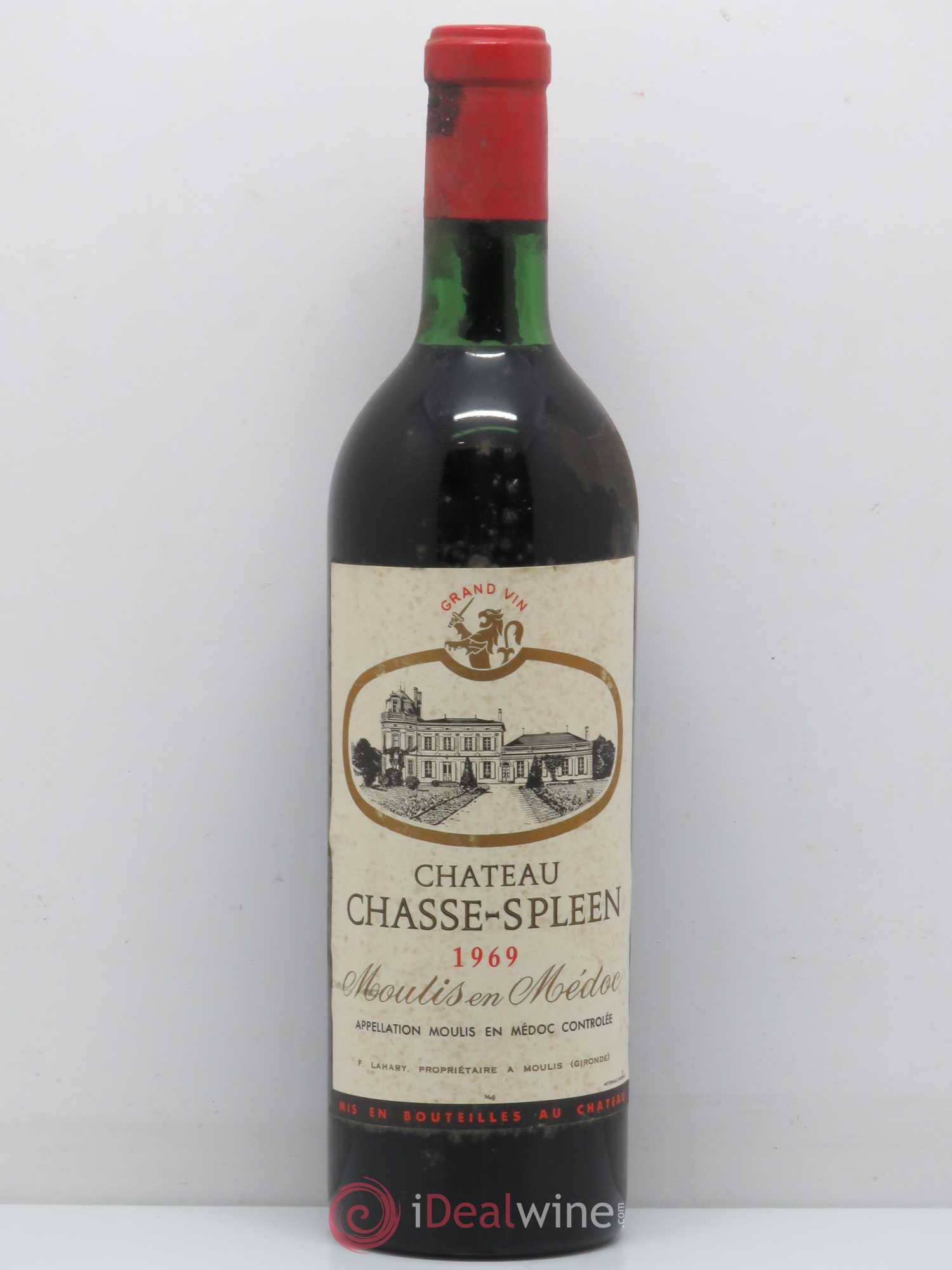 Château Chasse Spleen 1969 - Lot de 1 bouteille - 0