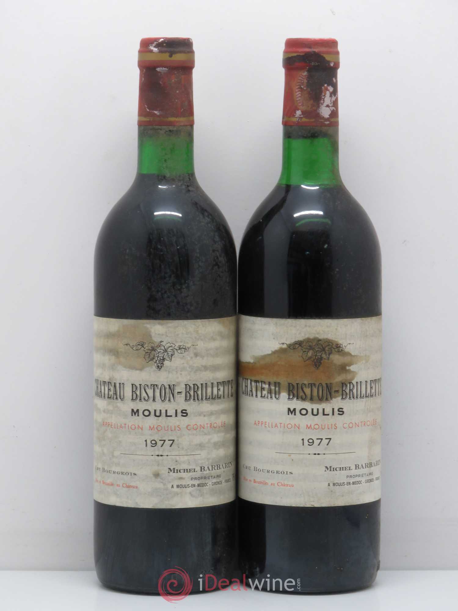 Château Biston Brillette 1977 - Lot de 5 bouteilles - 2