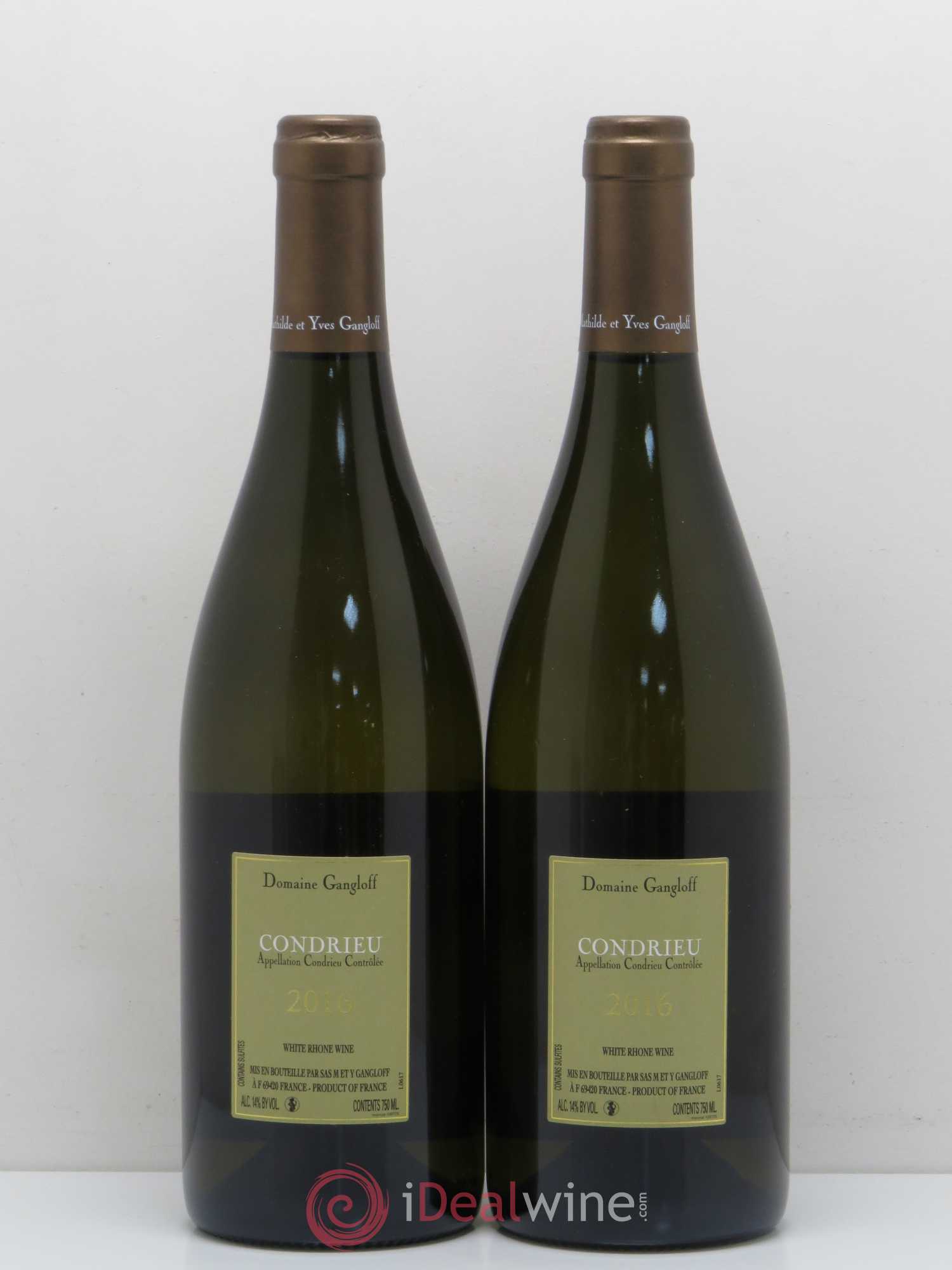 Condrieu Domaine Gangloff (Domaine) 2016 - Lot de 2 bouteilles - 1