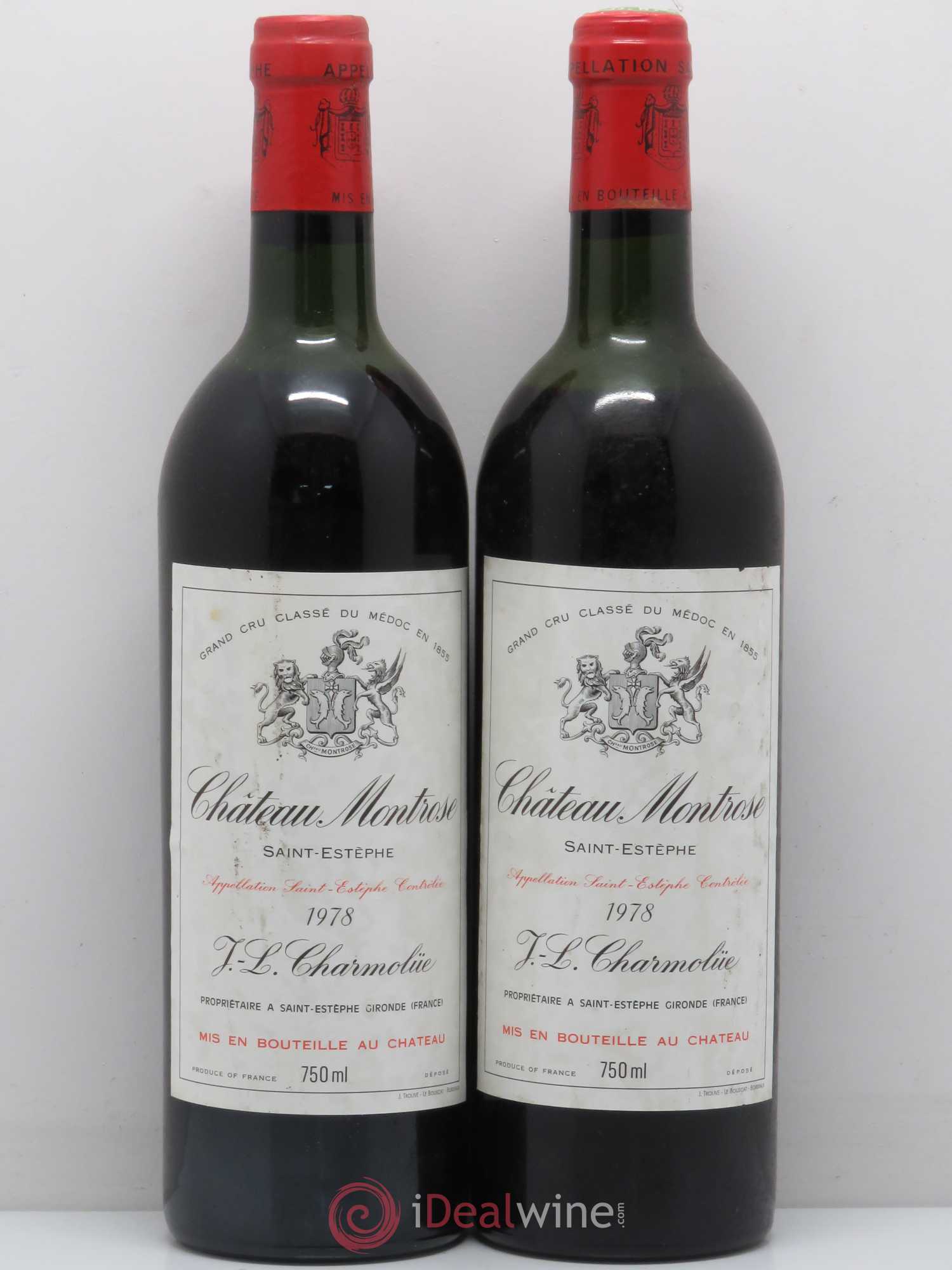 Château Montrose 2ème Grand Cru Classé 1978 - Lot de 2 bouteilles - 0