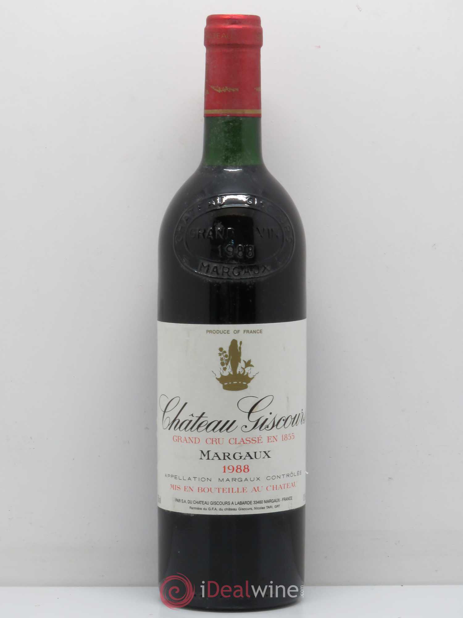 Château Giscours 3ème Grand Cru Classé 1988 - Lot de 1 bouteille - 0