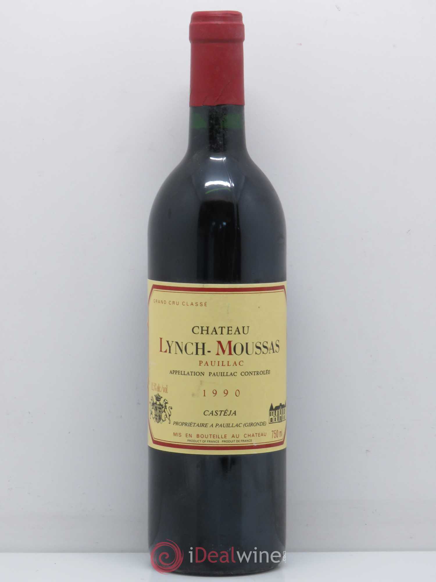 Château Lynch Moussas 5ème Grand Cru Classé 1990 - Lot de 1 bouteille - 0