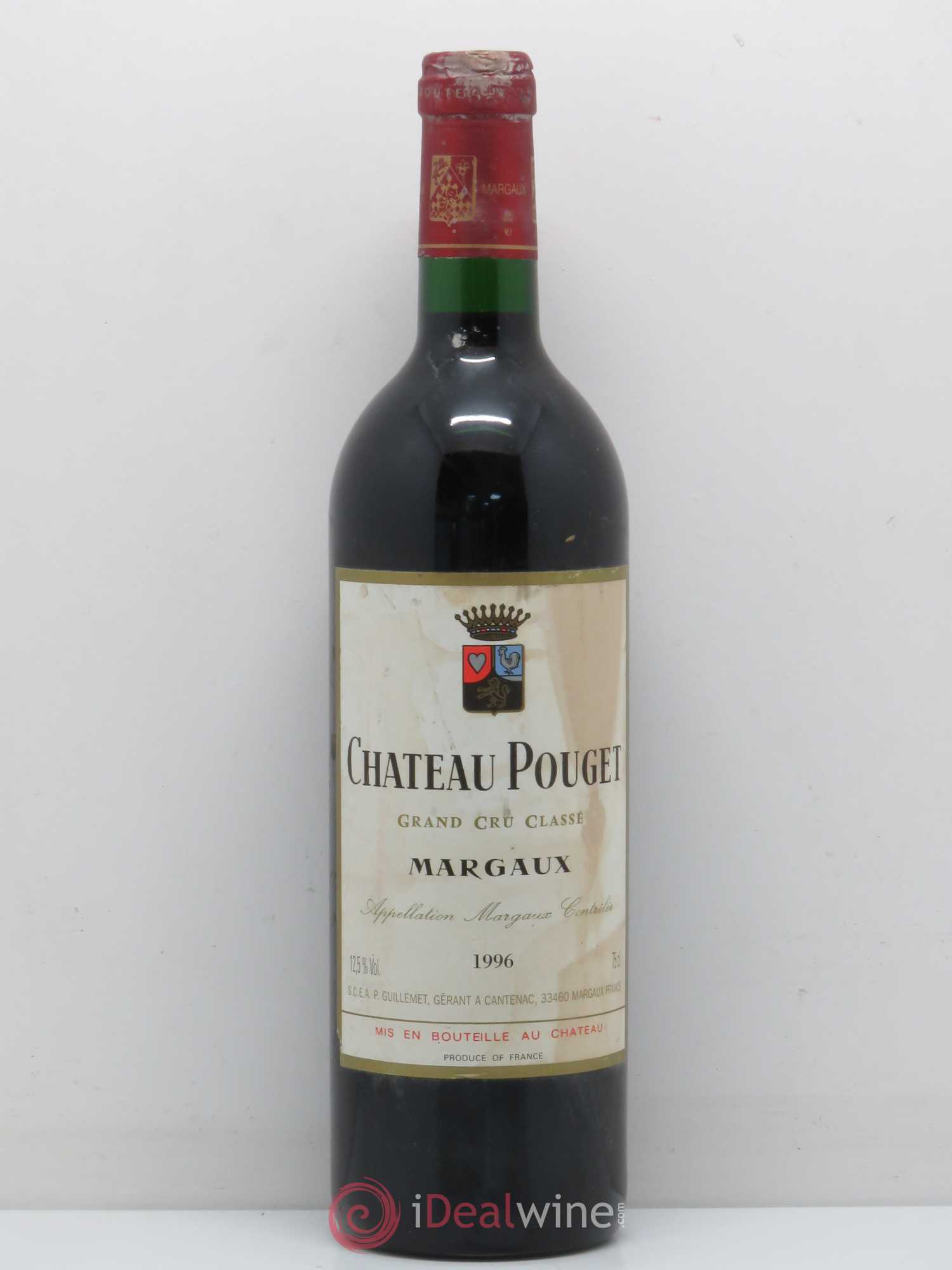Château Pouget 4ème Grand Cru Classé 1996 - Lot de 1 bouteille - 0