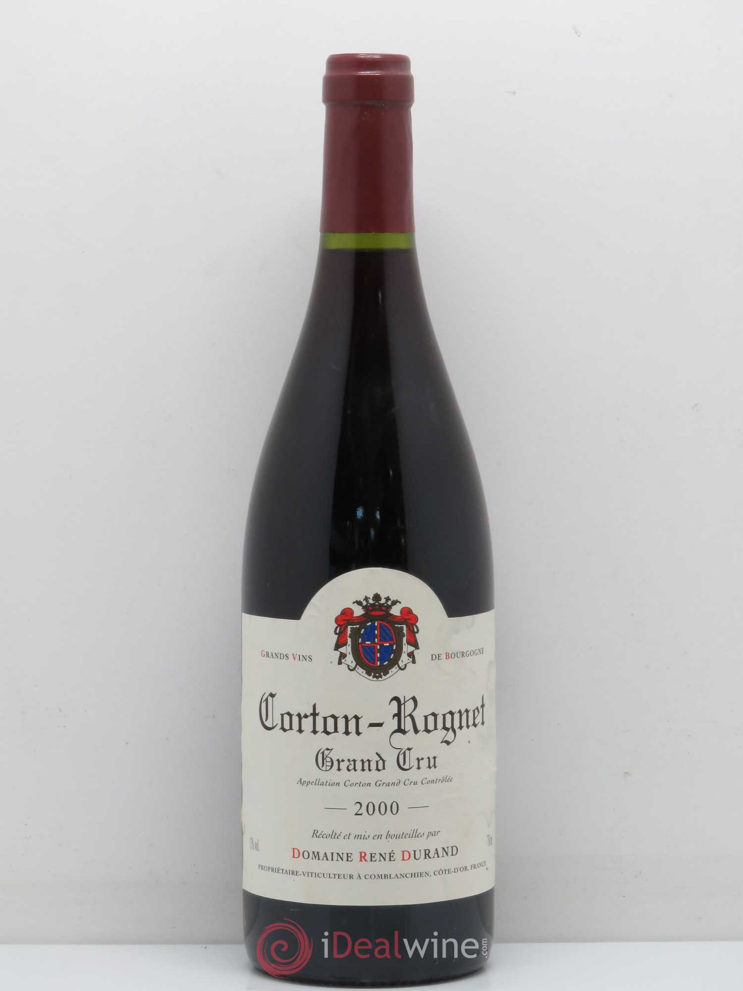 Corton Grand Cru Rognet Domaine René Durand 2000 - Lot de 1 bouteille - 0