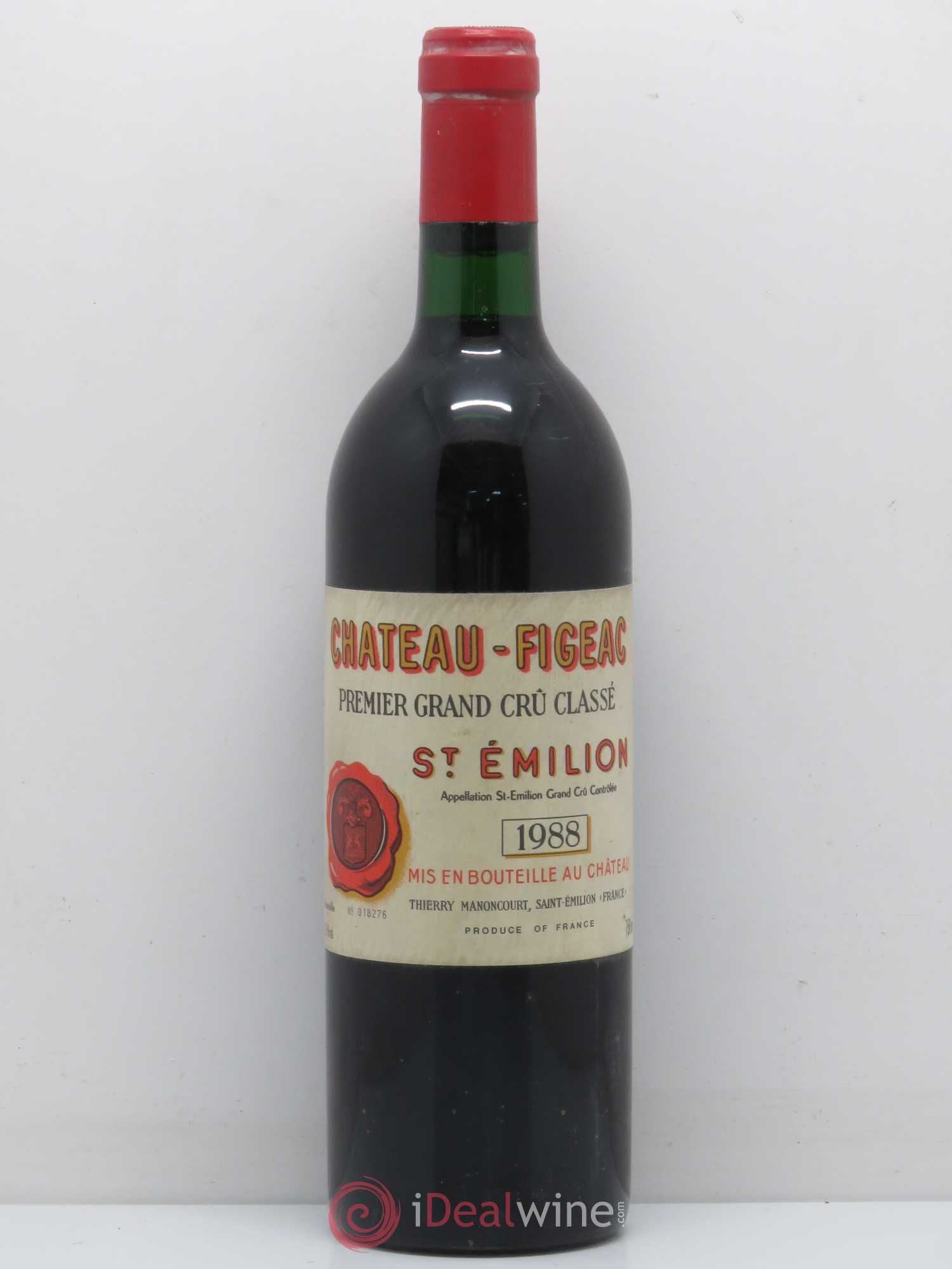 Château Figeac 1er Grand Cru Classé A 1988 - Lot de 1 bouteille - 0