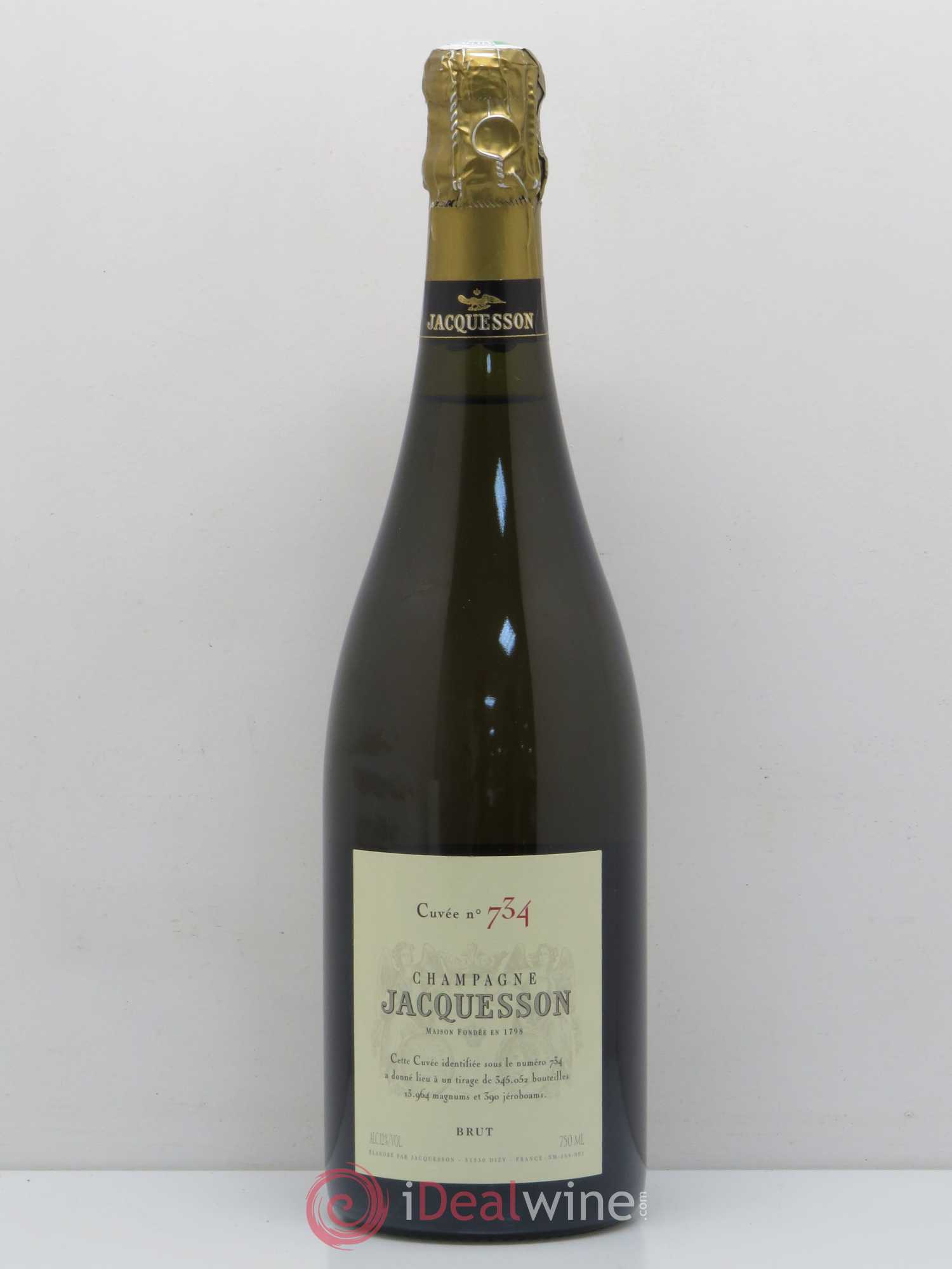 Cuvée 734 Jacquesson (sans prix de réserve) - Lot de 1 bouteille - 0
