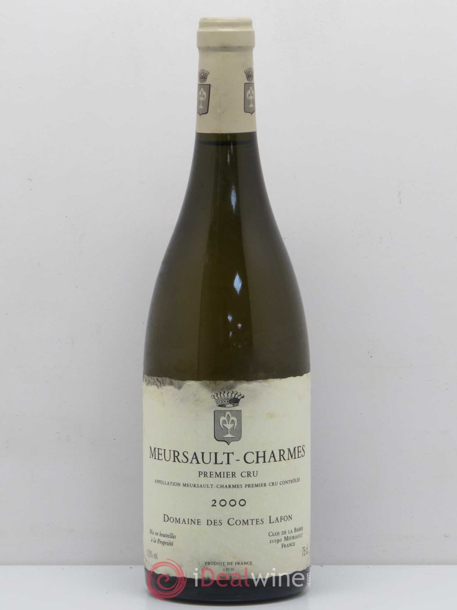 Meursault 1er Cru Charmes Comtes Lafon (Domaine des) 2000 - Lot de 1 bouteille - 0