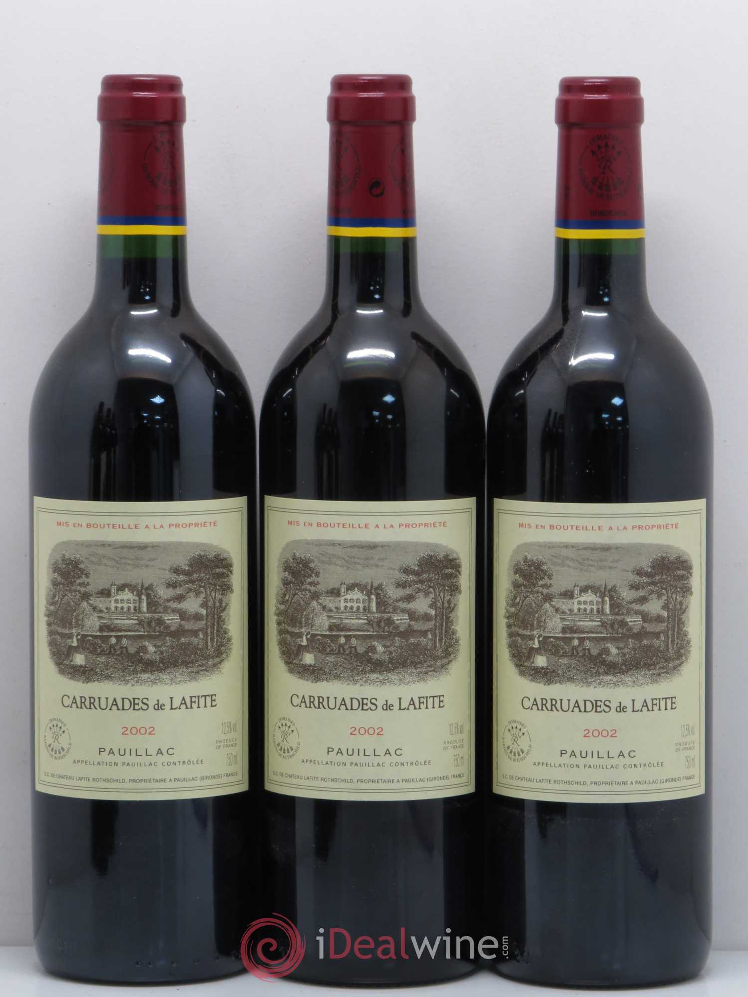 Carruades de Lafite Rothschild Second Vin 2002 - Lot de 6 bouteilles - 1
