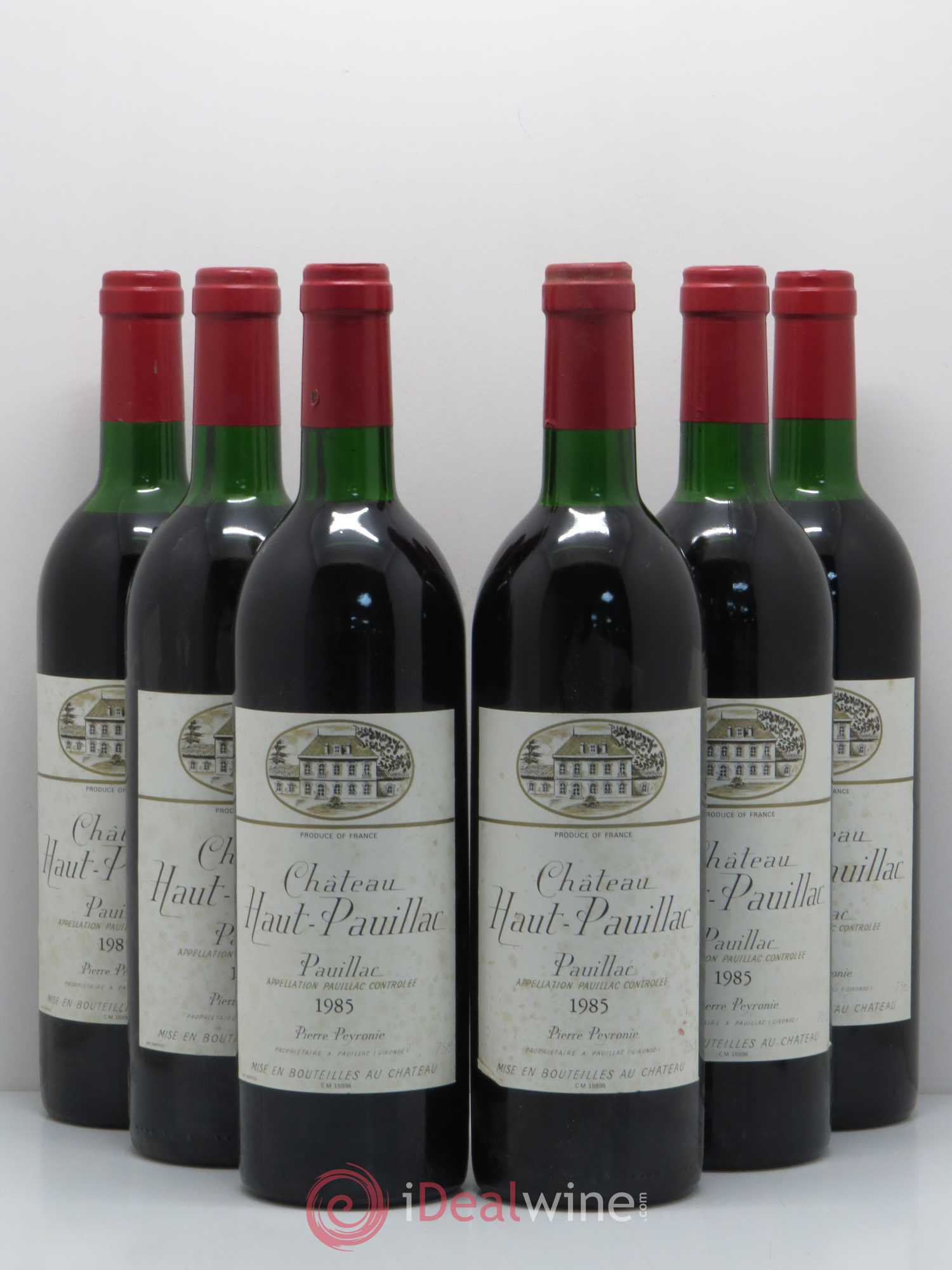 Pauillac Château Haut Pauillac (sans prix de réserve) 1985 - Posten von 6 Flaschen - 0