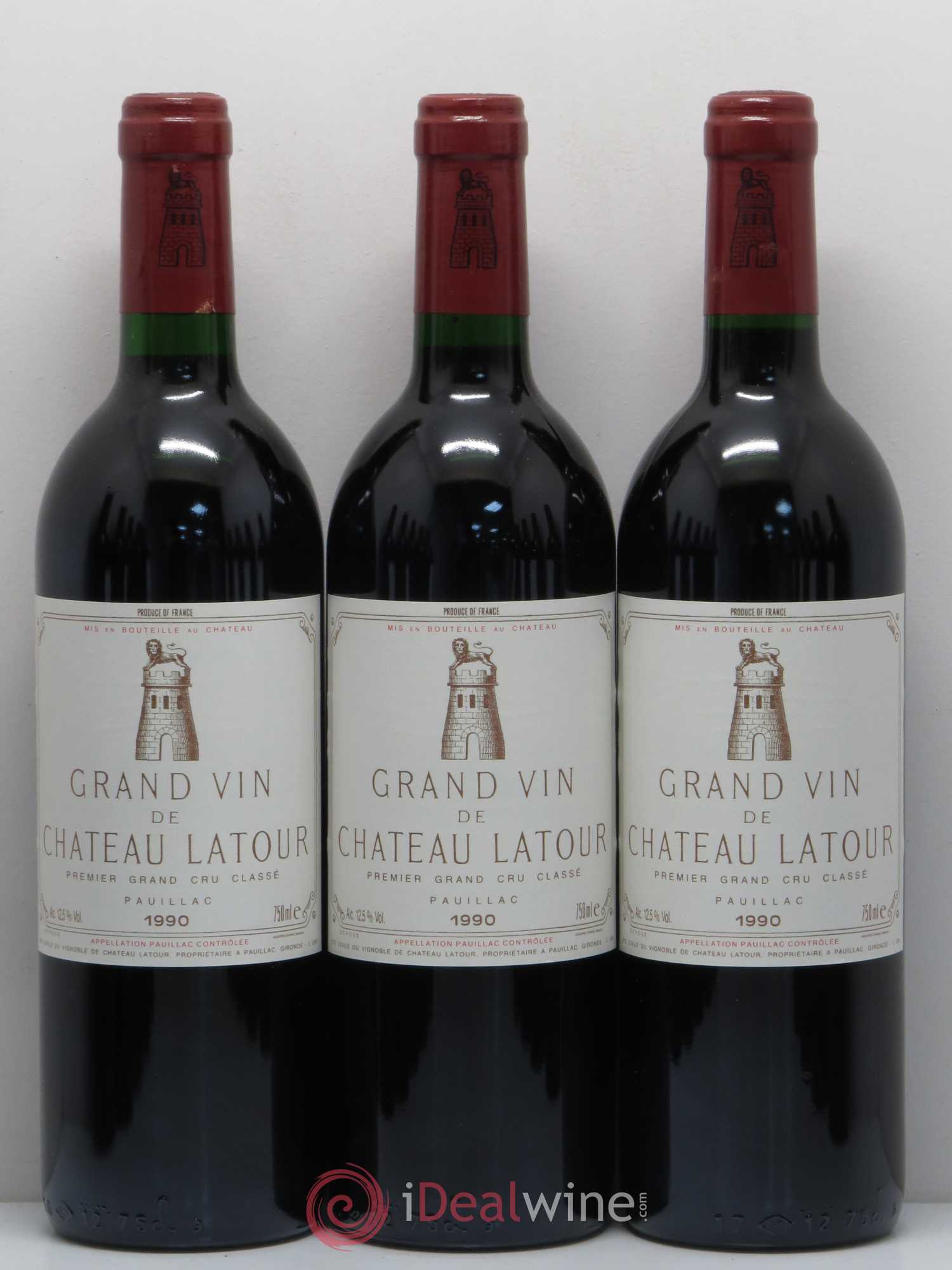 Château Latour 1er Grand Cru Classé 1990 - Lot de 12 bouteilles - 1