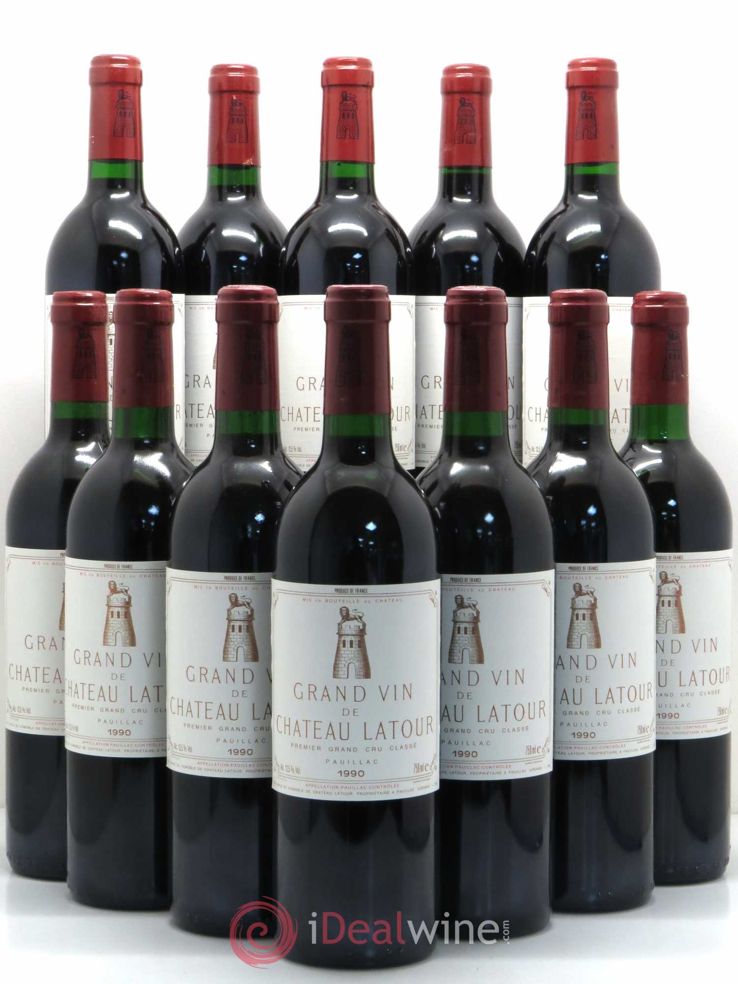 Château Latour 1er Grand Cru Classé 1990 - Lot de 12 bouteilles - 0