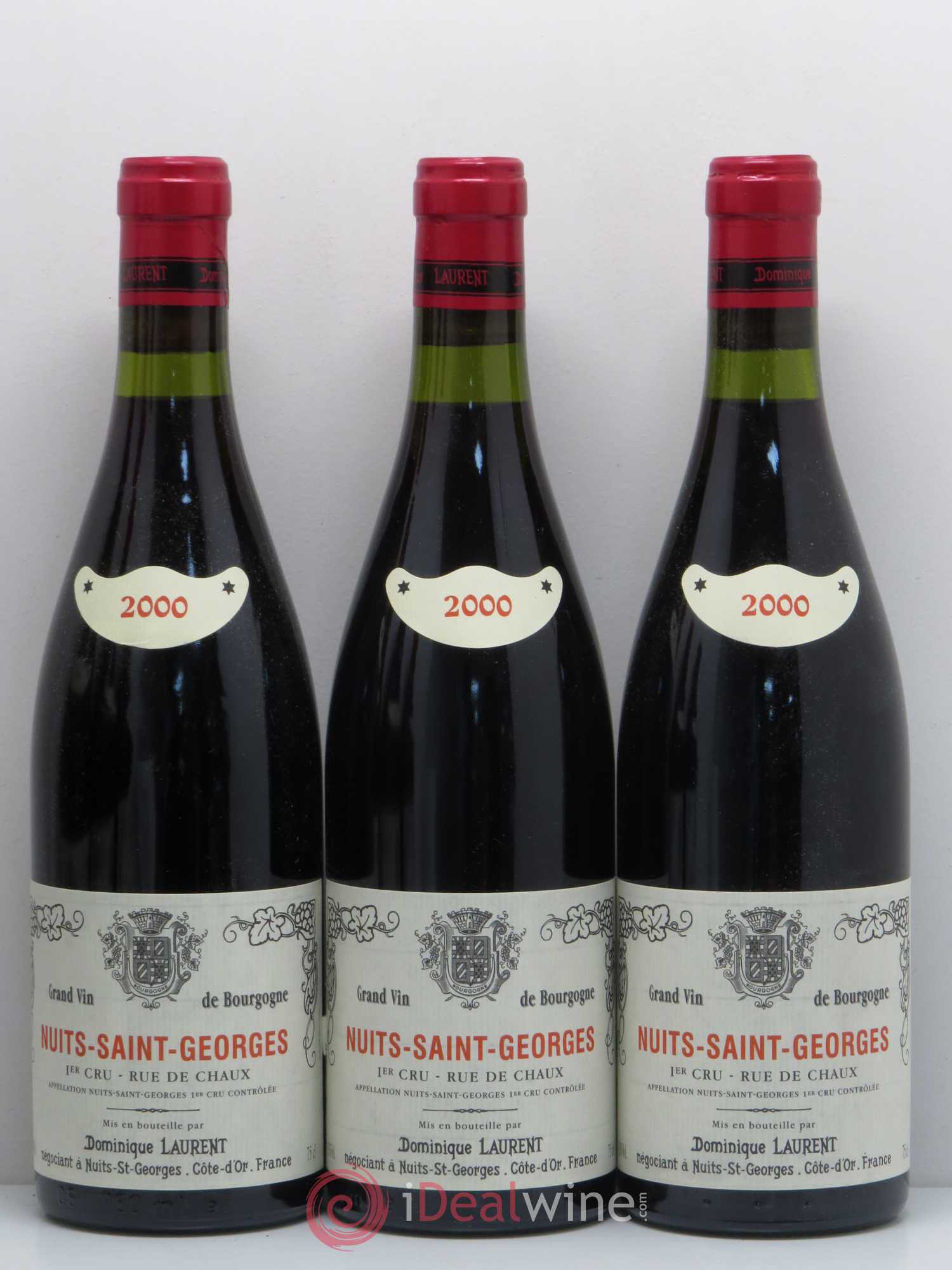 Nuits-Saint-Georges 1er Cru Rue de chaux Dominique Laurent (sans prix de réserve) 2000 - Lot de 6 bouteilles - 1