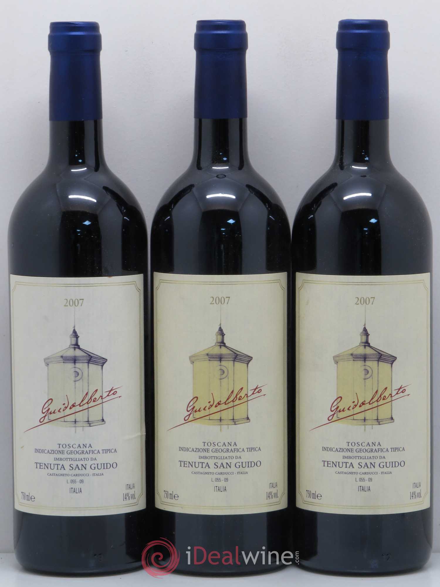 Toscana IGT Guidalberto Tenuta San Guido (sans prix de réserve) 2007 - Lot de 3 bouteilles - 0