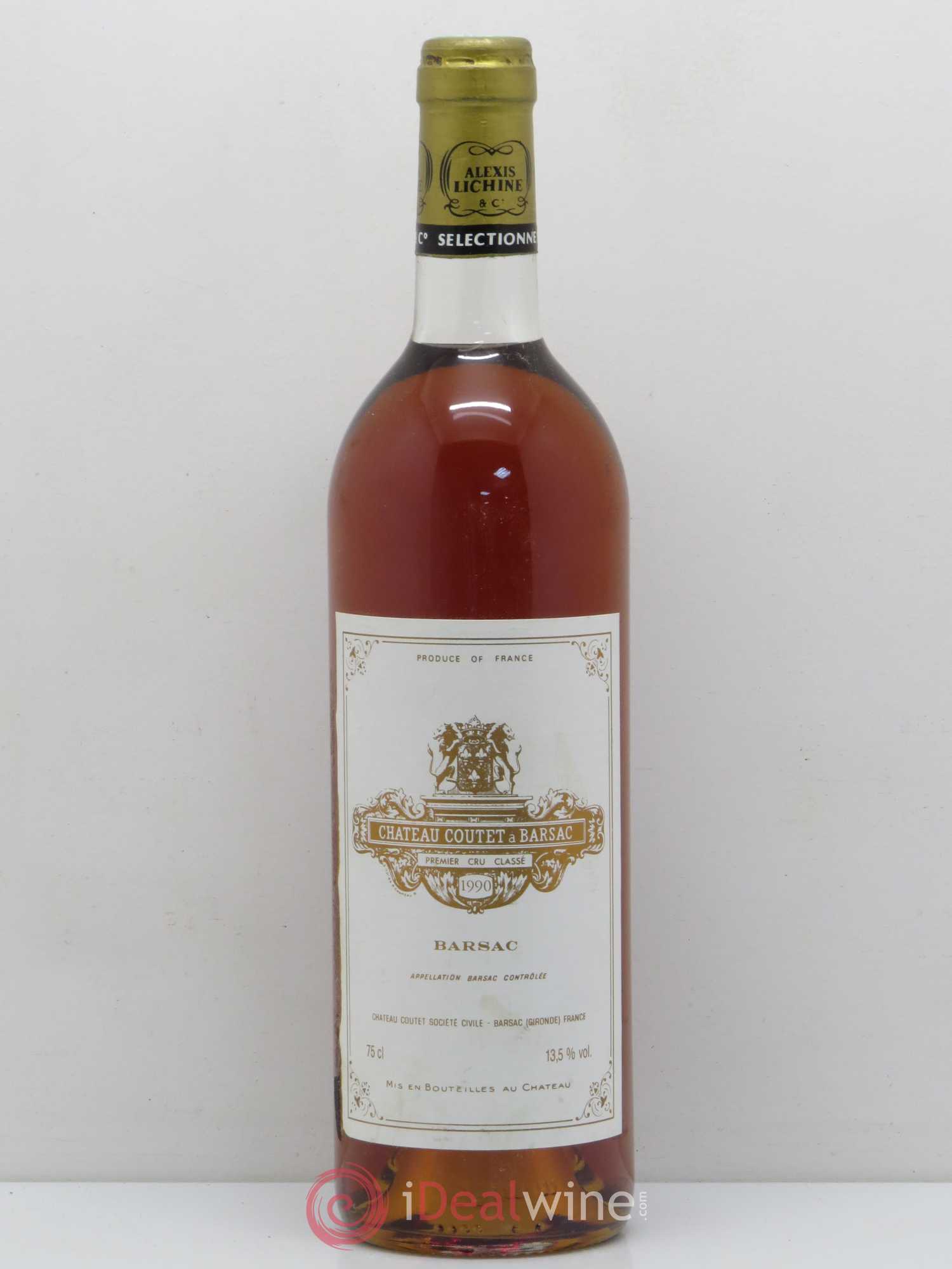 Château Coutet 1er Grand Cru Classé (senza prezzo di riserva) 1990 - Lotto di 1 bottiglia - 0