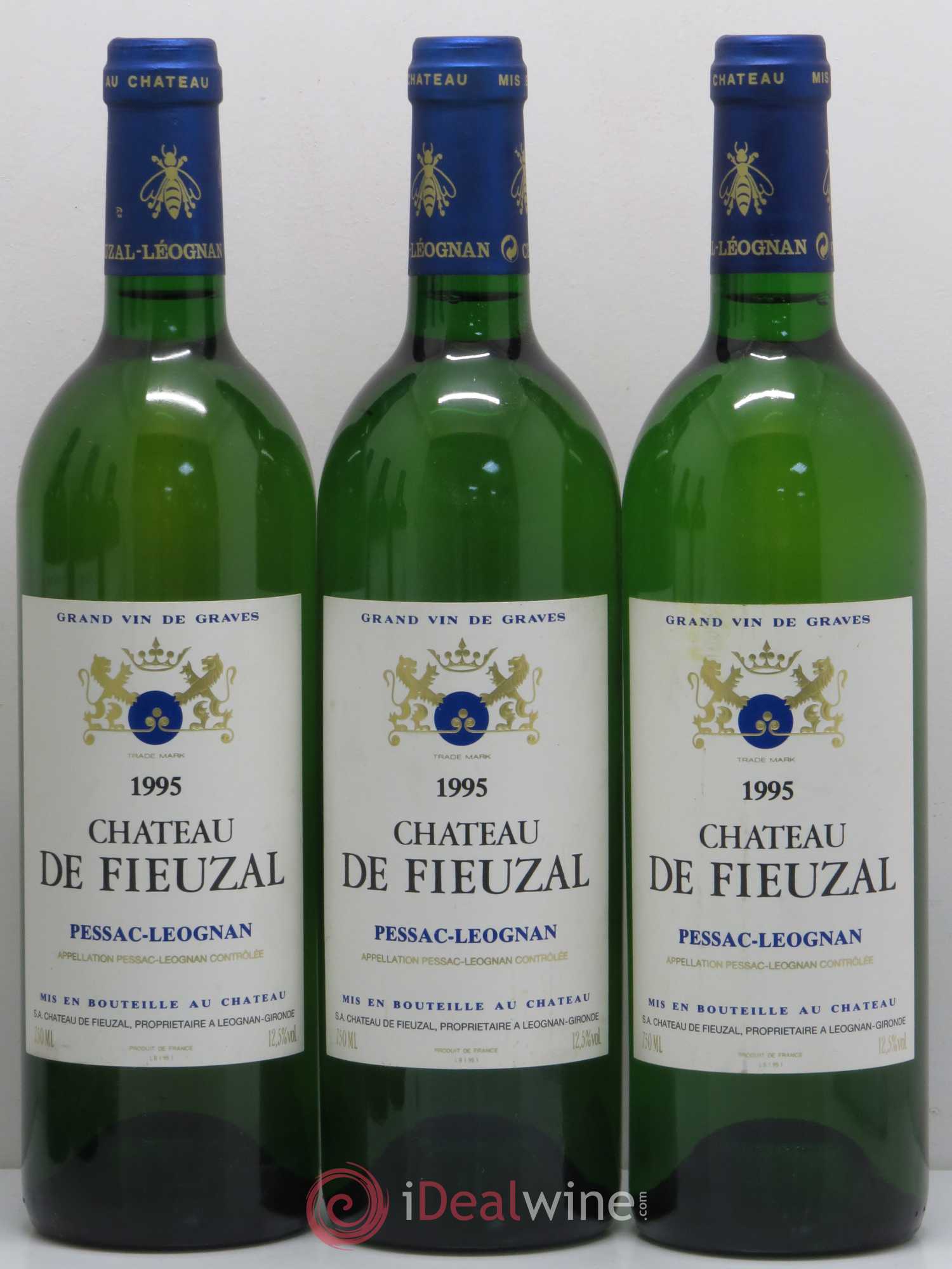 Château de Fieuzal (sans prix de réserve) 1995 - Lot de 6 bouteilles - 1